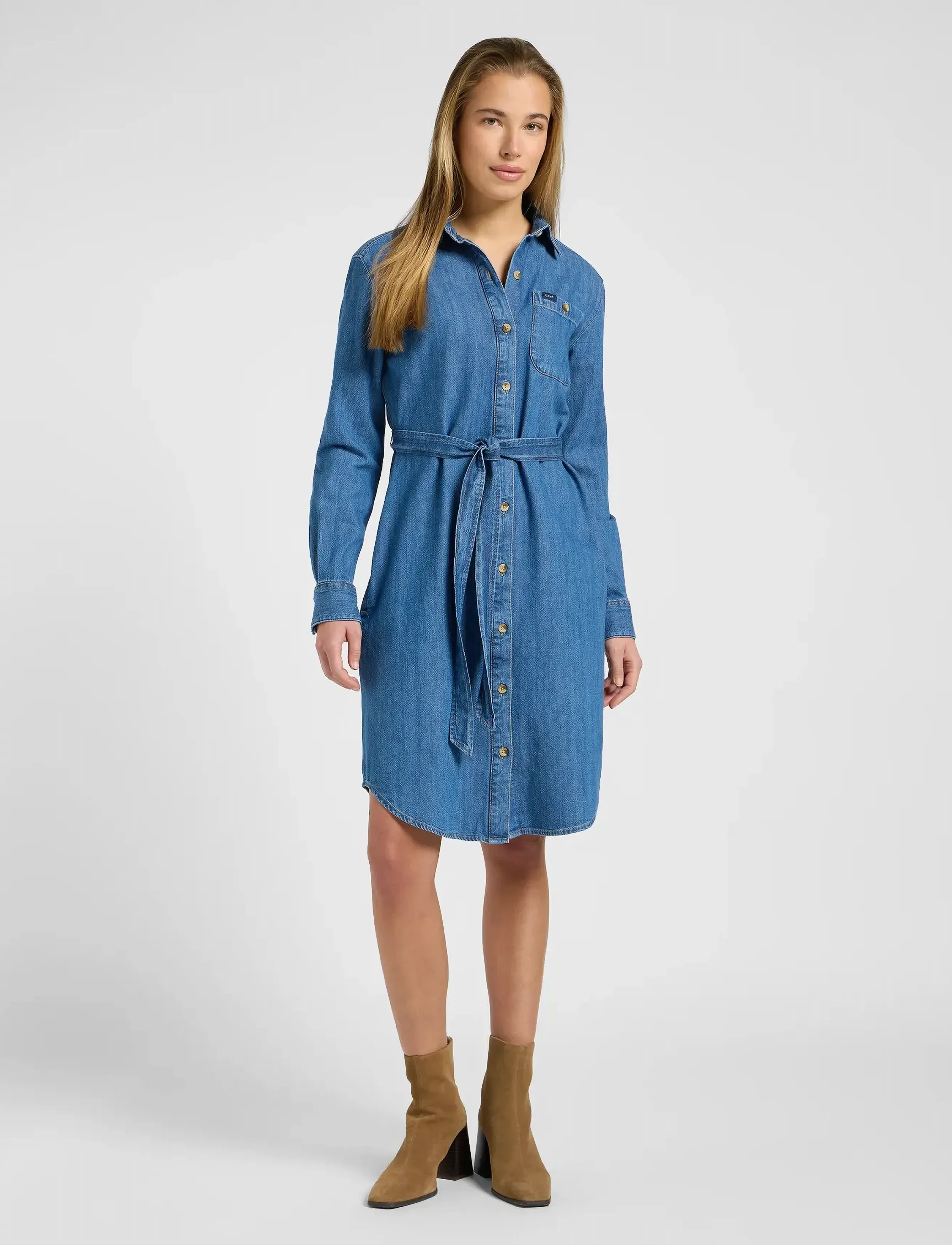 Lee Jeans ALL PURPOSE SHIRT DRESS - Skjortekjoler - FEELIN IT / blue