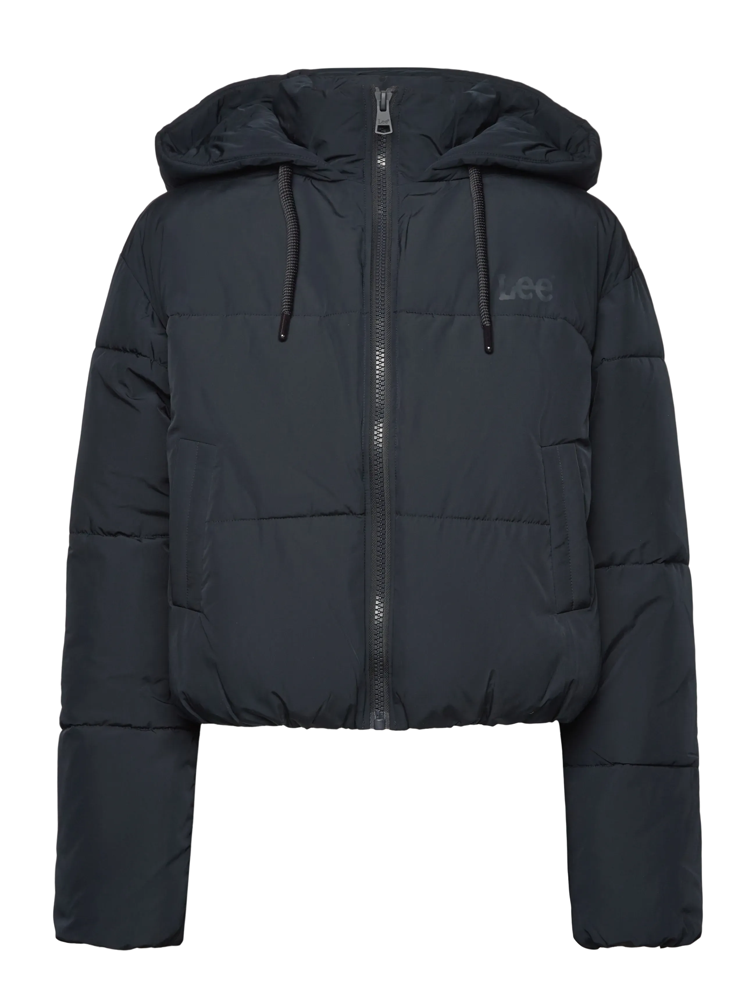 Lee Jeans HOODED PUFFER JACKET - Sügisene kokkuhoid - UNIONALL BLACK / black