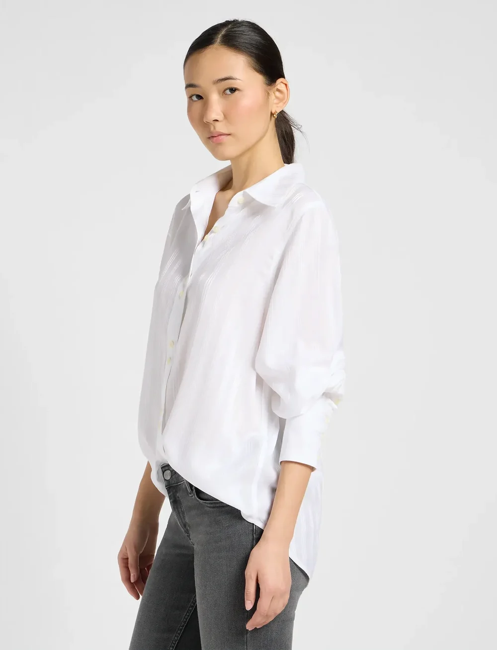 Lee Jeans - BALLOON SLEEVE SHIRT - langärmlige hemden - bright white - 5