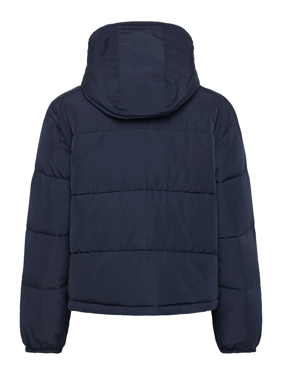 Lee Jeans - SHORT PUFFER WITH HOOD - winterjacken - rivet navy - 1