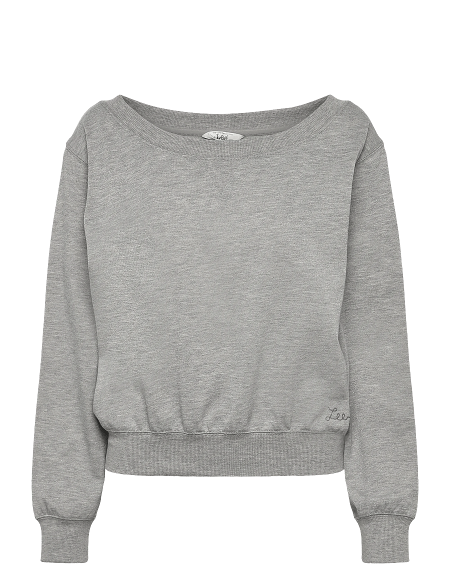 Lee Jeans - OFF SHOULDER SWS - sweatshirts - grey heather - 1