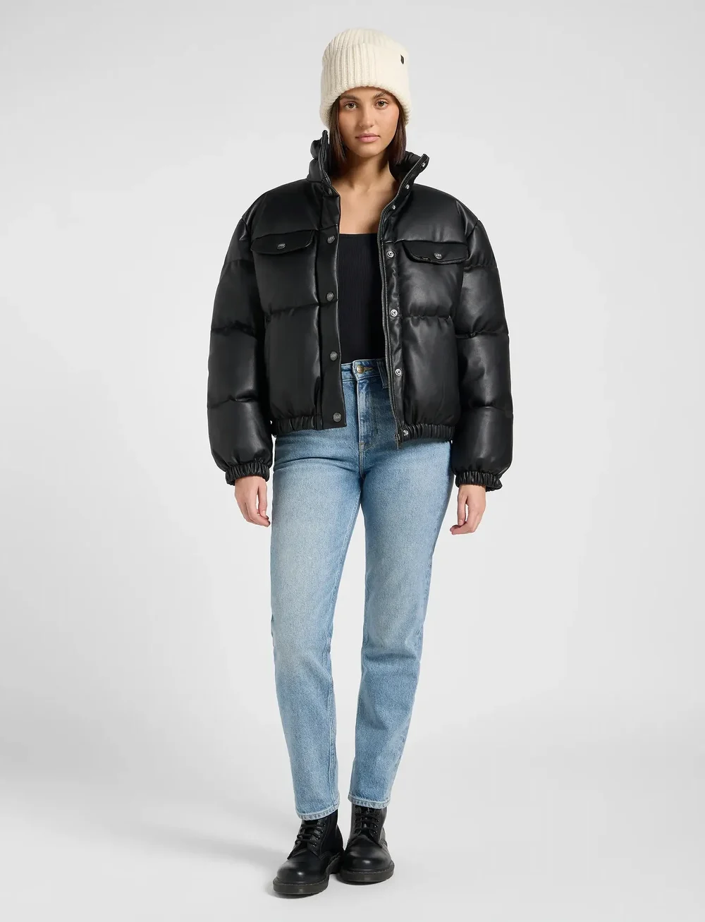 Lee Jeans - RIDER PUFFER JACKET - dunjakker - unionall black - 3