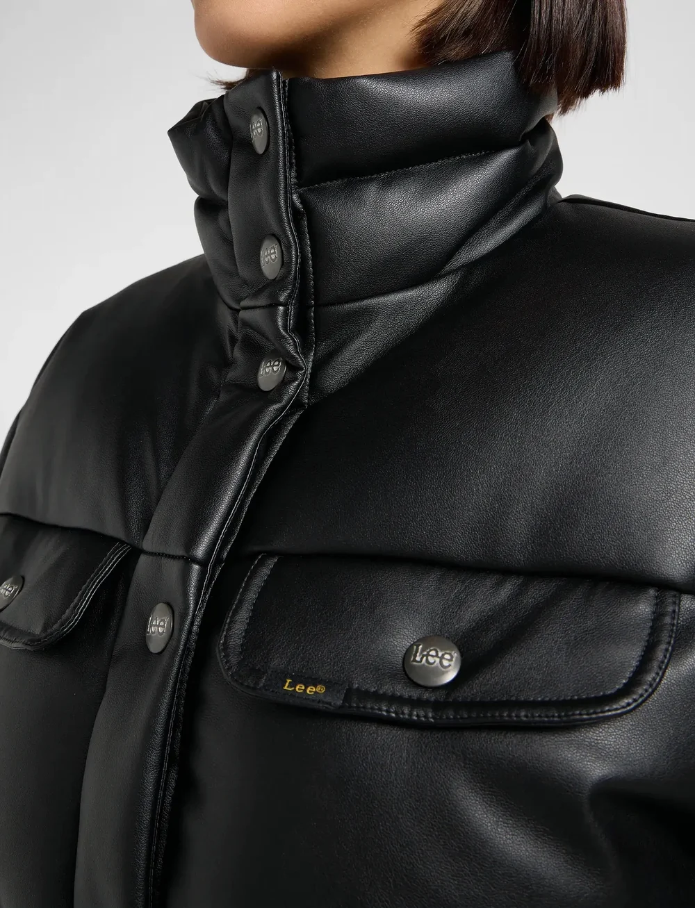 Lee Jeans - RIDER PUFFER JACKET - dunjakker - unionall black - 5