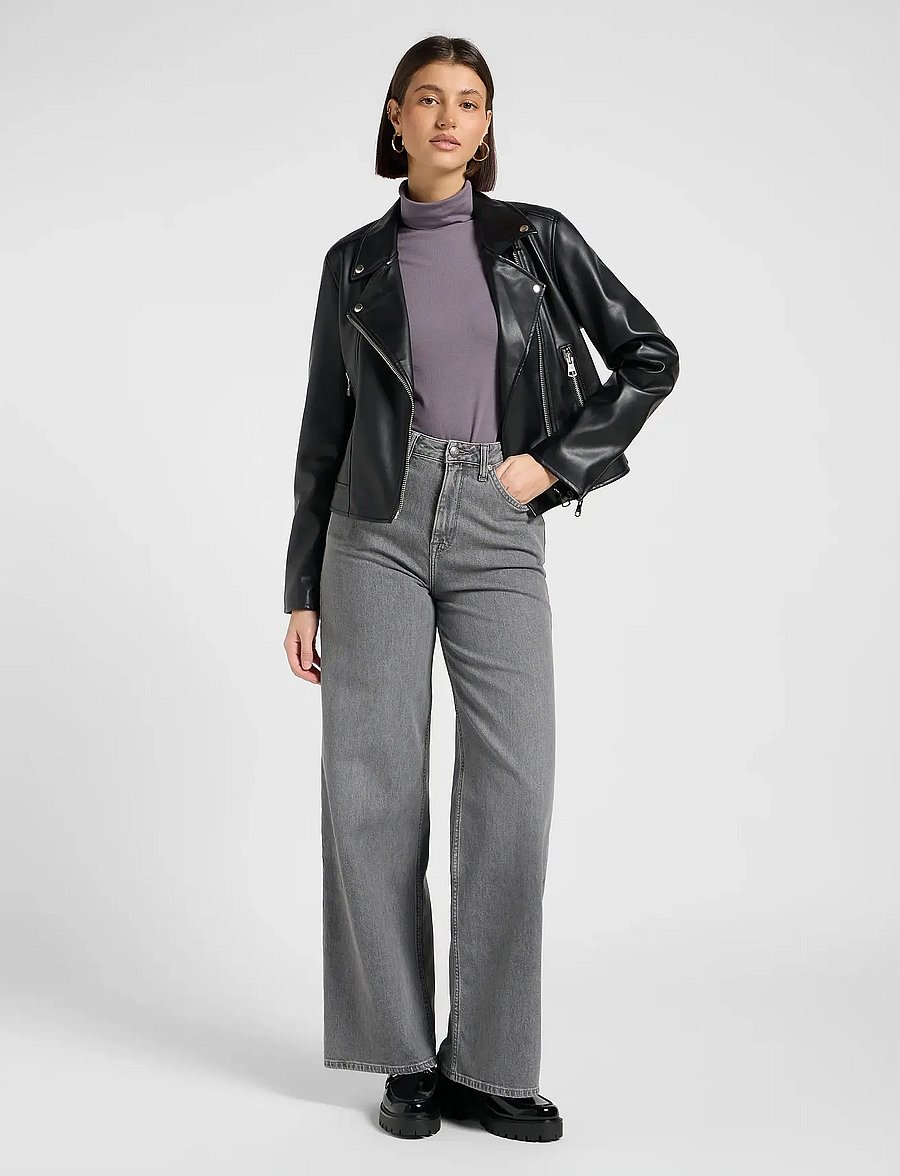 Lee Jeans - MOTO JACKET - læderjakker - black - 3