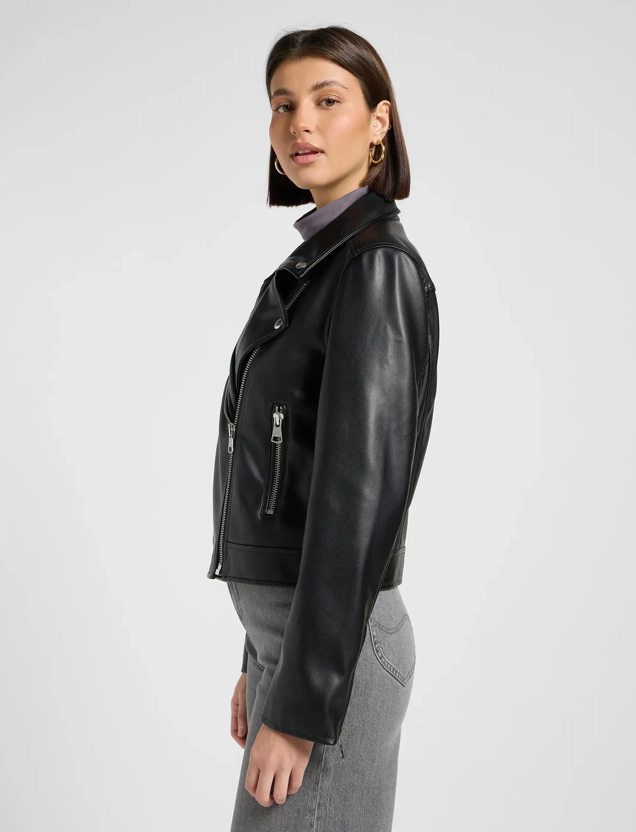 Lee Jeans - MOTO JACKET - skinnjackor - black - 4