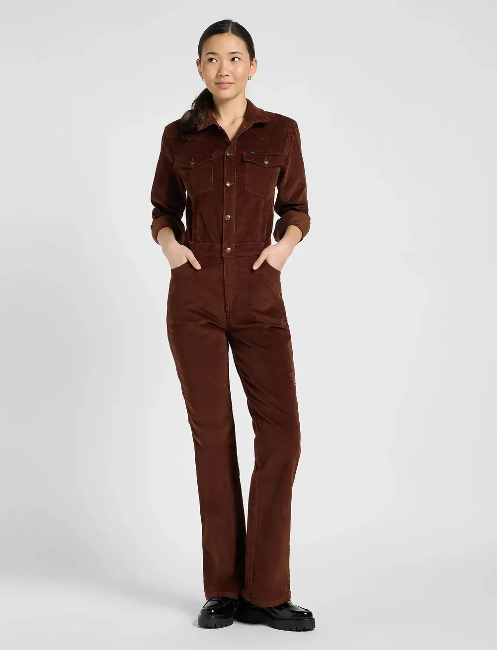 Lee Jeans - WESTERN JUMPSUIT - buksedragter - luxe brown - 0