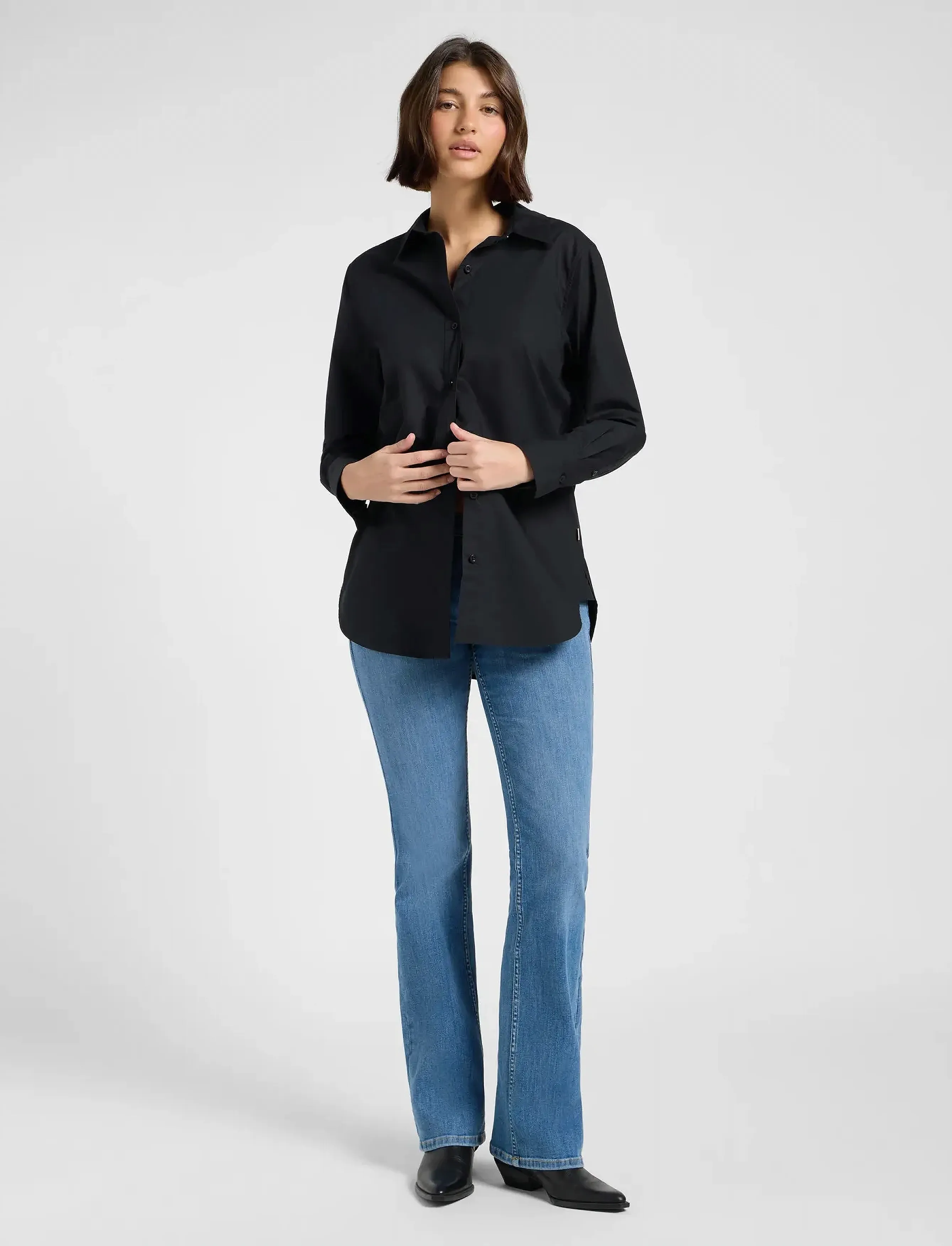 Lee Jeans - FLAP POCKET JESSICA - alt laienevad teksad - denim get em - 3