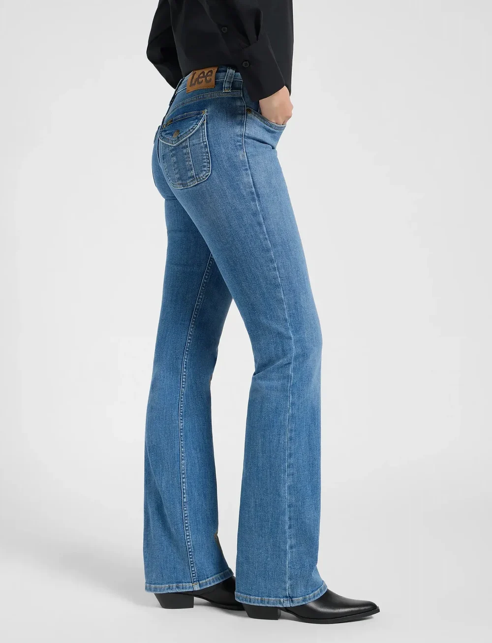 Lee Jeans - FLAP POCKET JESSICA - bootcut jeans - denim get em - 3