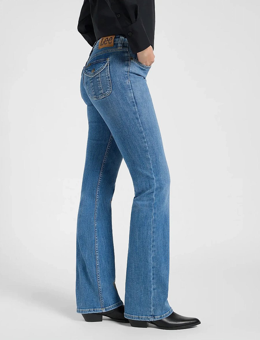 Lee Jeans - FLAP POCKET JESSICA - bootcut-jeans - denim get em - 4