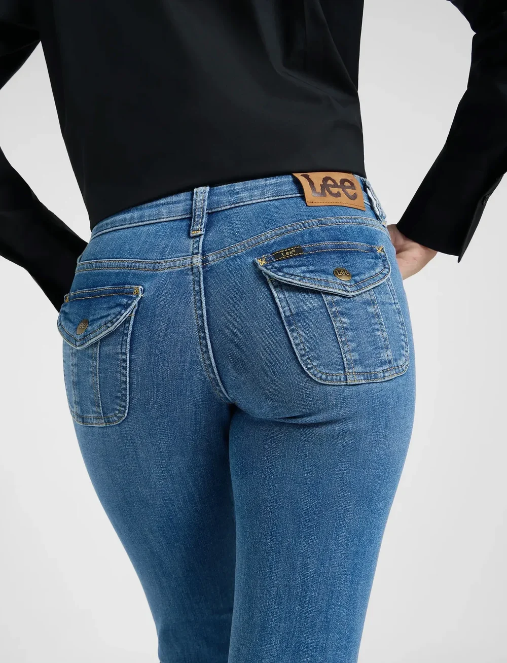 Lee Jeans - FLAP POCKET JESSICA - bootcut jeans - denim get em - 4