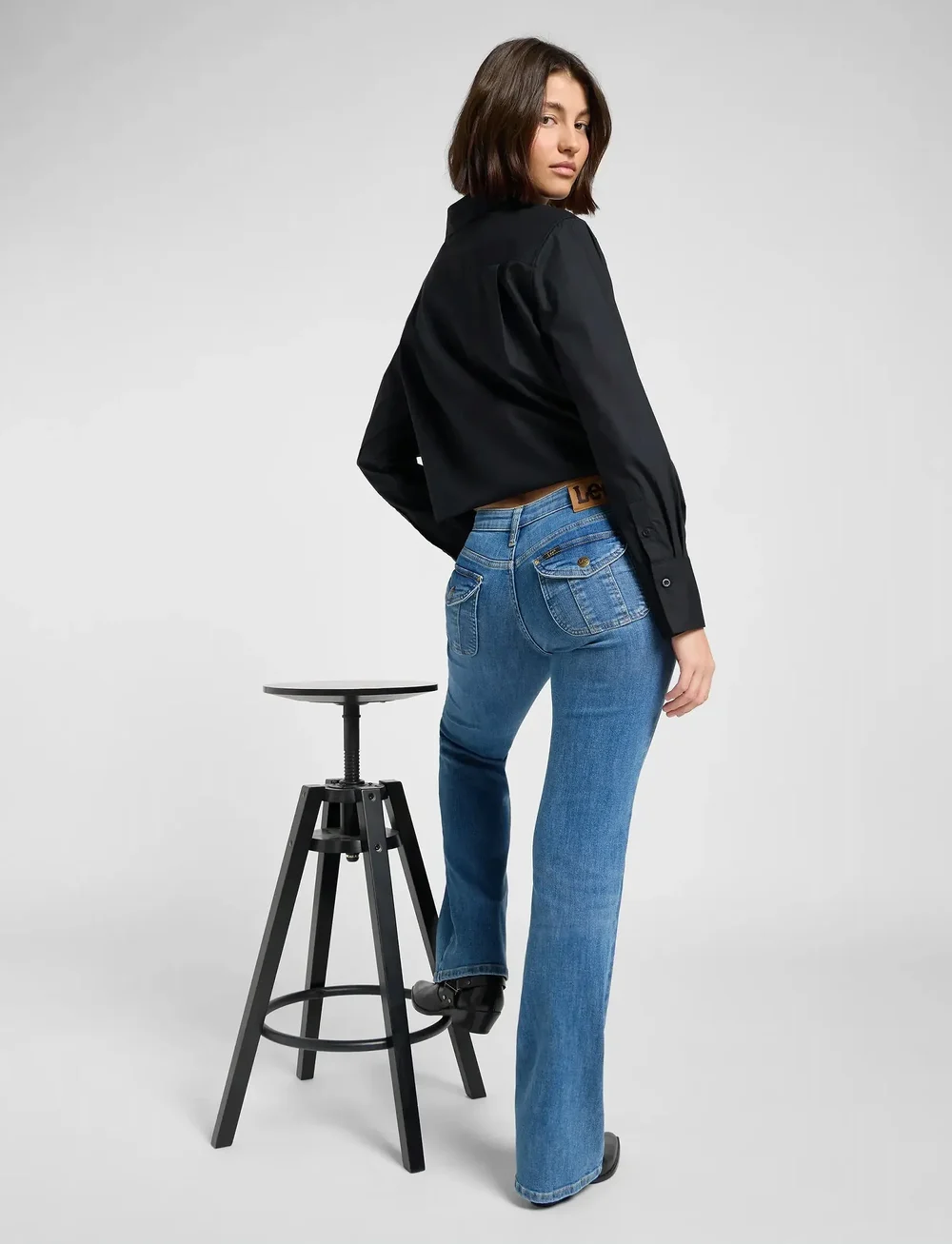 Lee Jeans - FLAP POCKET JESSICA - bootcut jeans - denim get em - 5