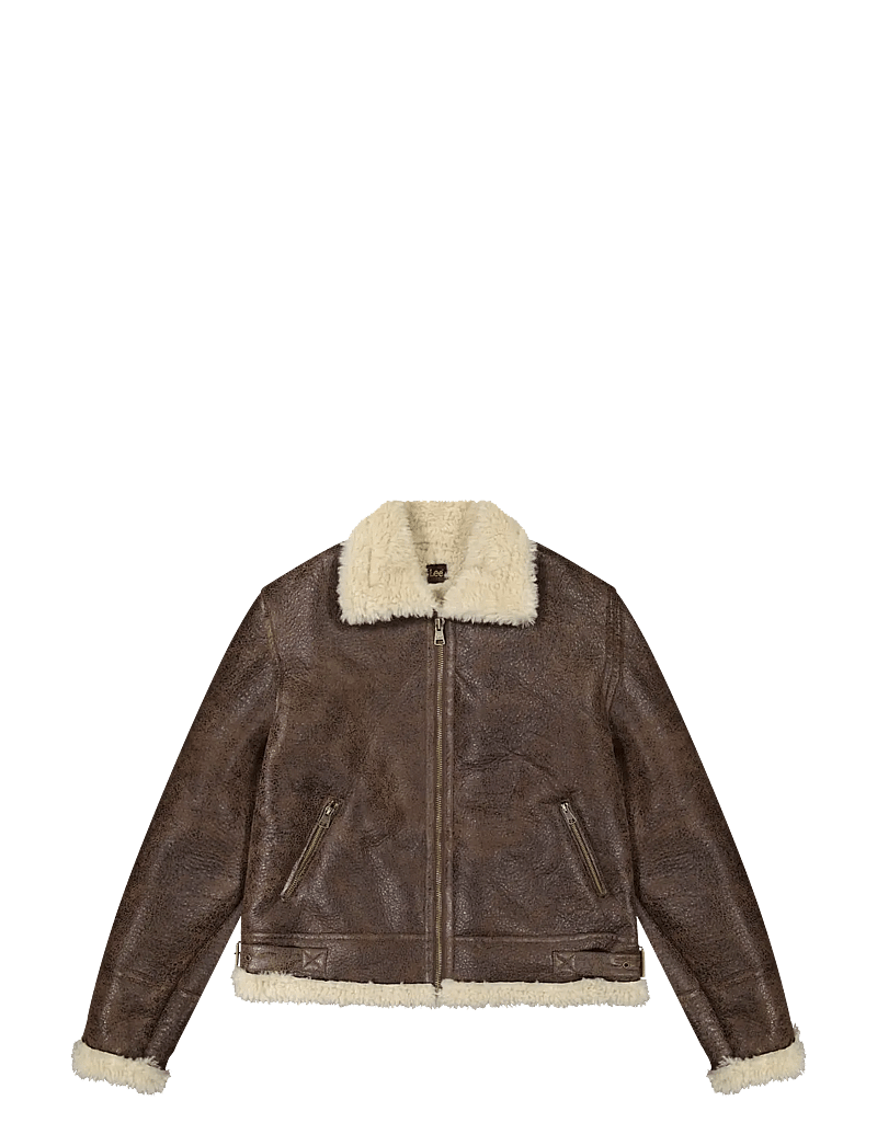 Lee Jeans - AVIATOR JACKET - frühlingsjacken - luxe brown - 1