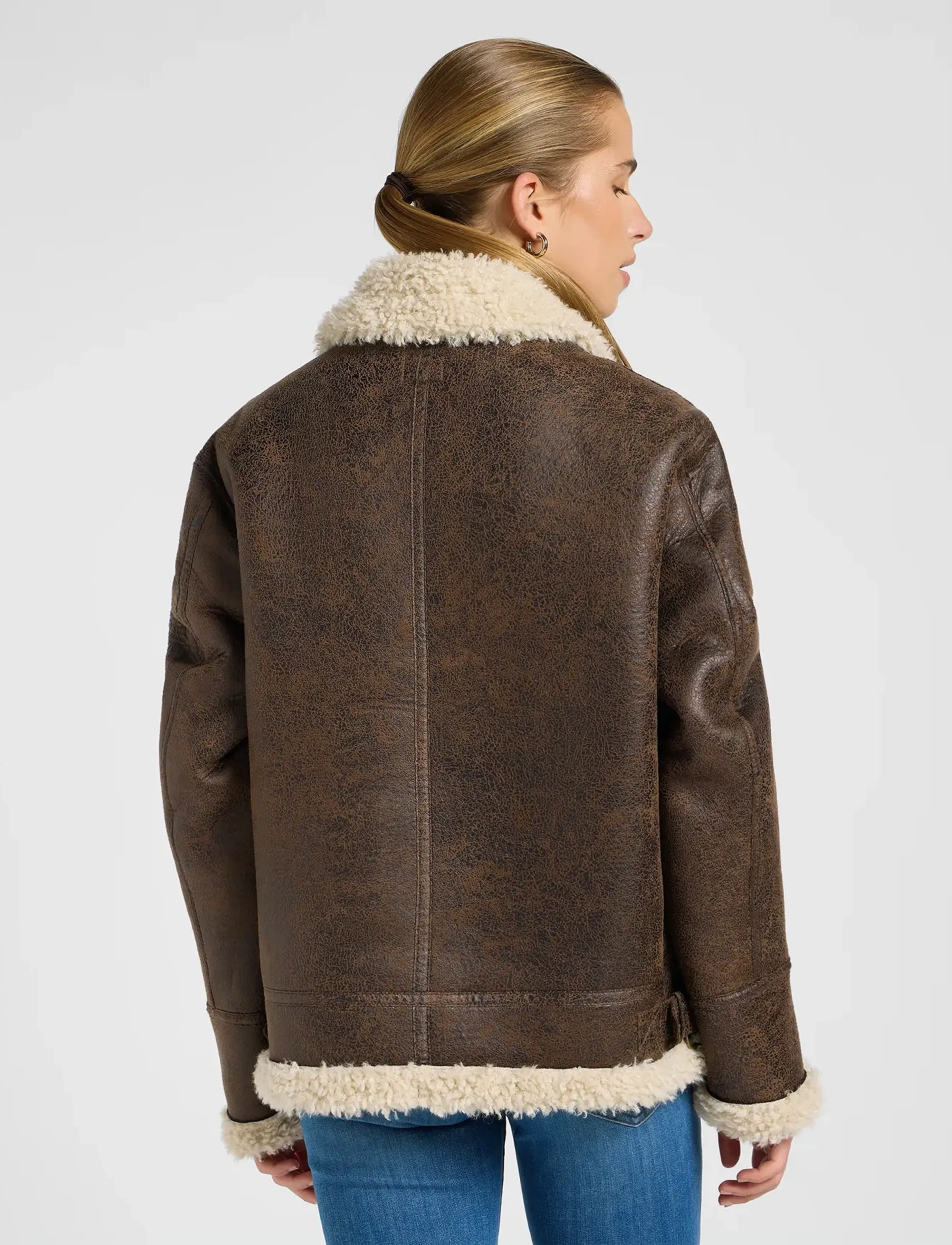 Lee Jeans - AVIATOR JACKET - ulkovaatteet - luxe brown - 2