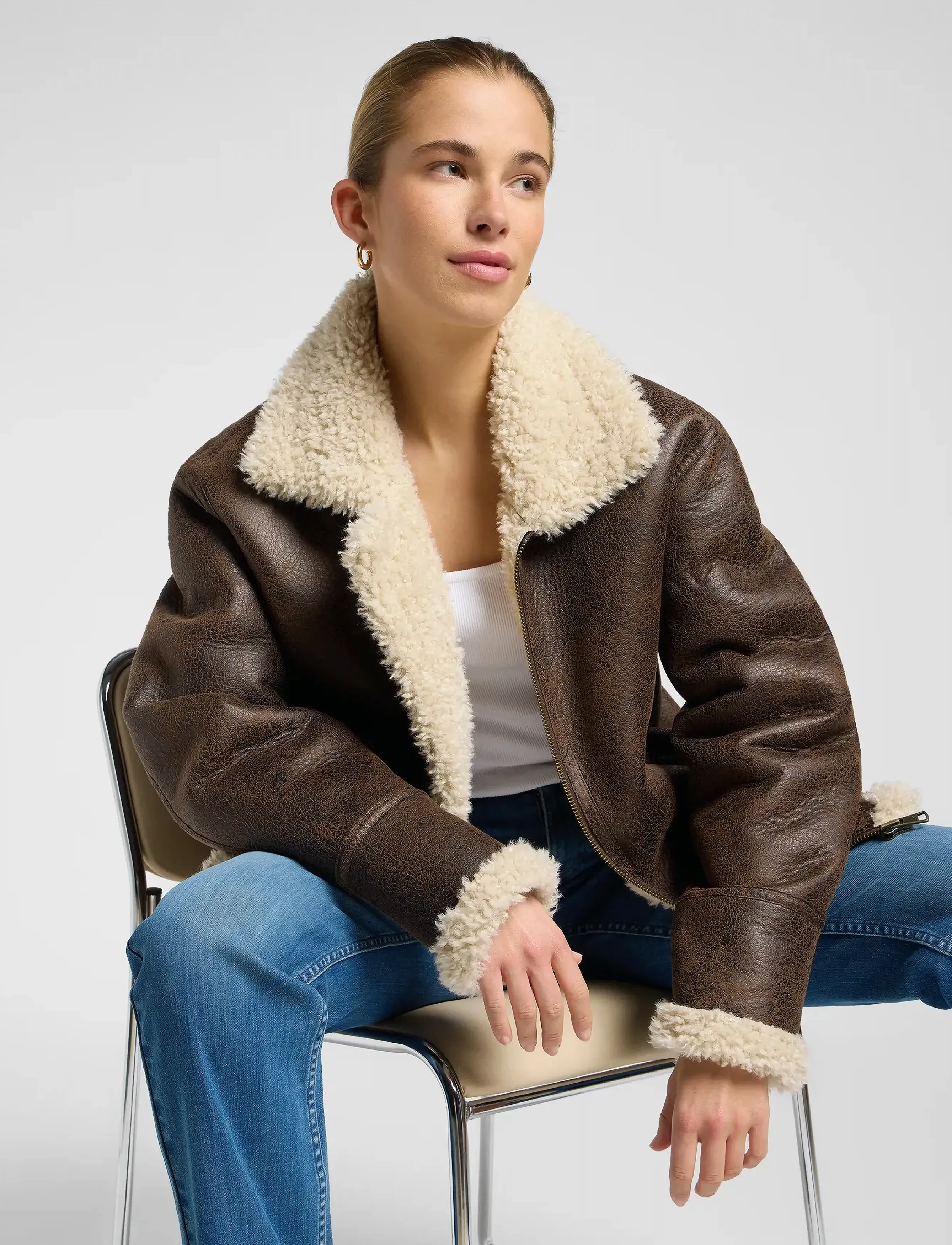 Lee Jeans Aviator Jacket jackor dam – bild 6