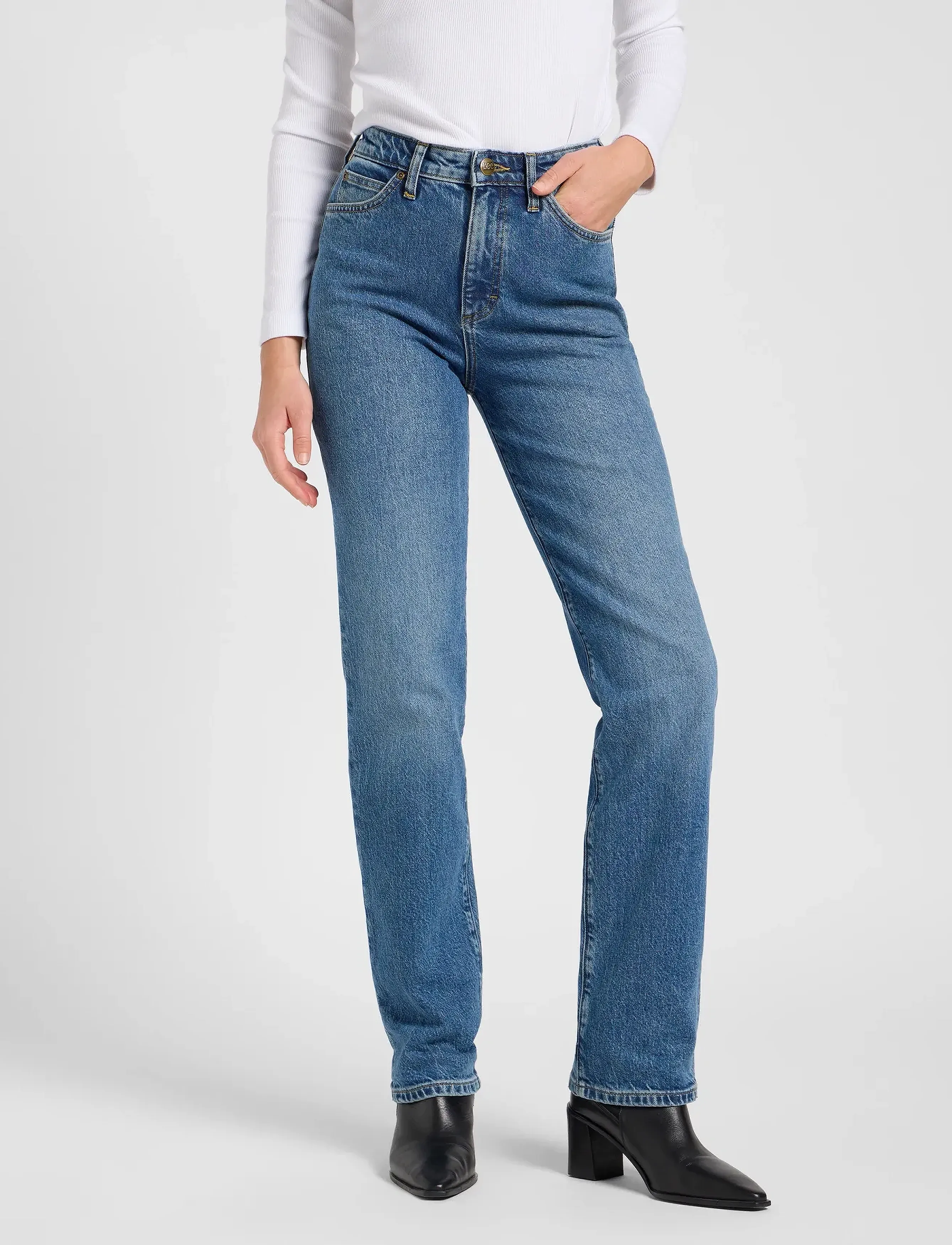 Lee Jeans JUNE - Tøj - RAYS OF INDIGO / blue