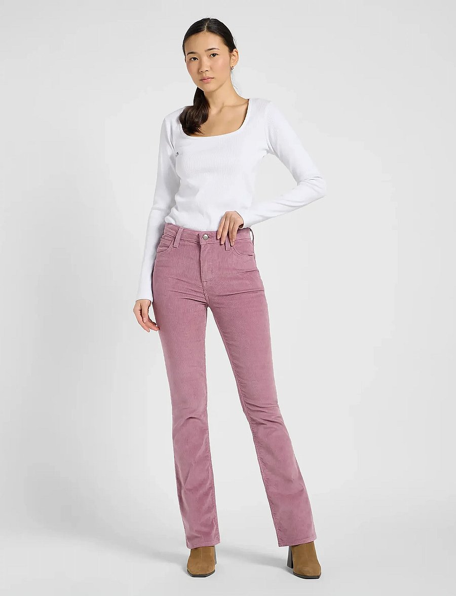 Lee Jeans - BREESE BOOT - bootcut gallabuxur - plumberry - 4