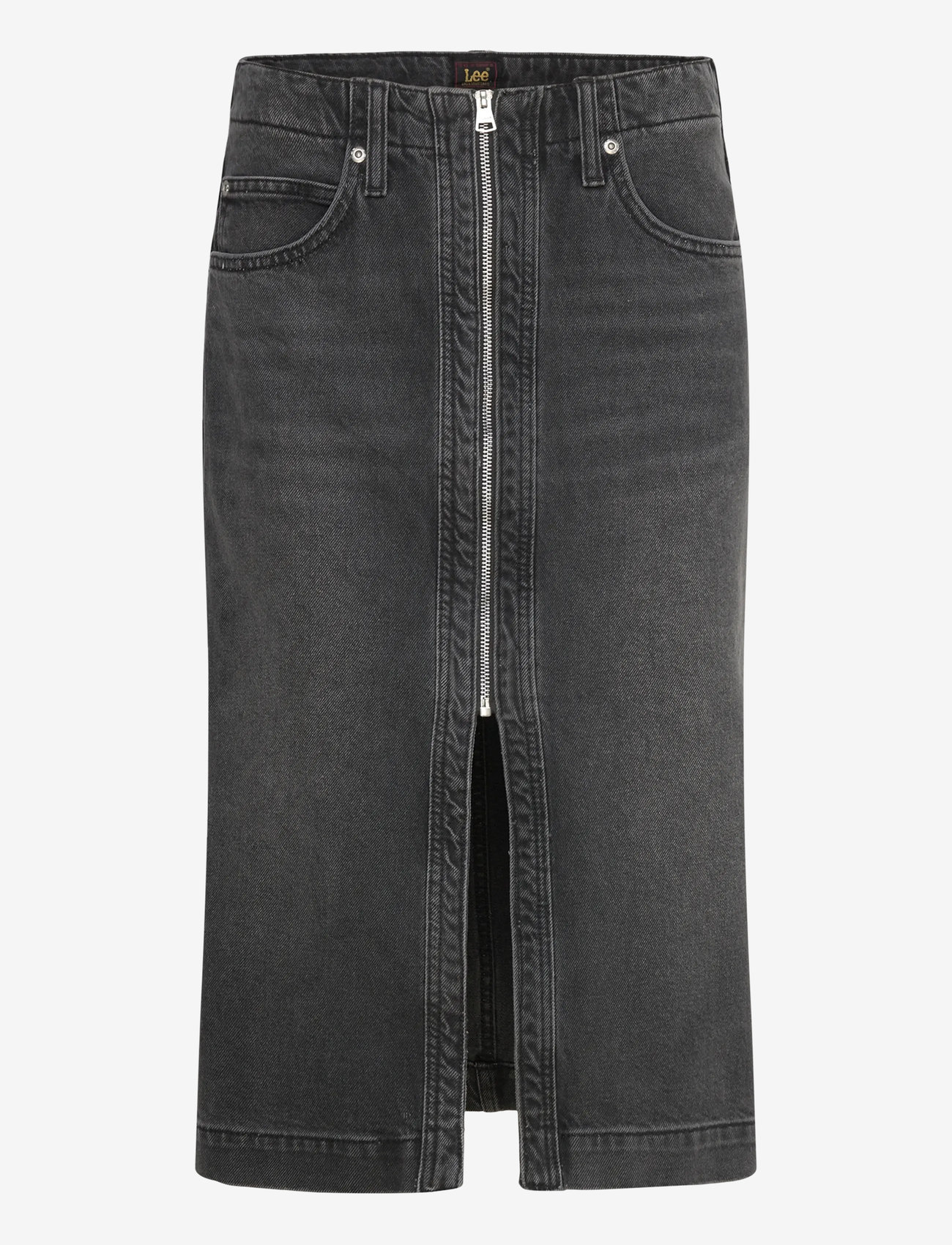Lee Jeans - MOTO SKIRT - jeansröcke - charred black - 1