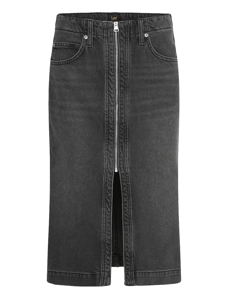 Lee Jeans - MOTO SKIRT - teksaseelikud - charred black - 1