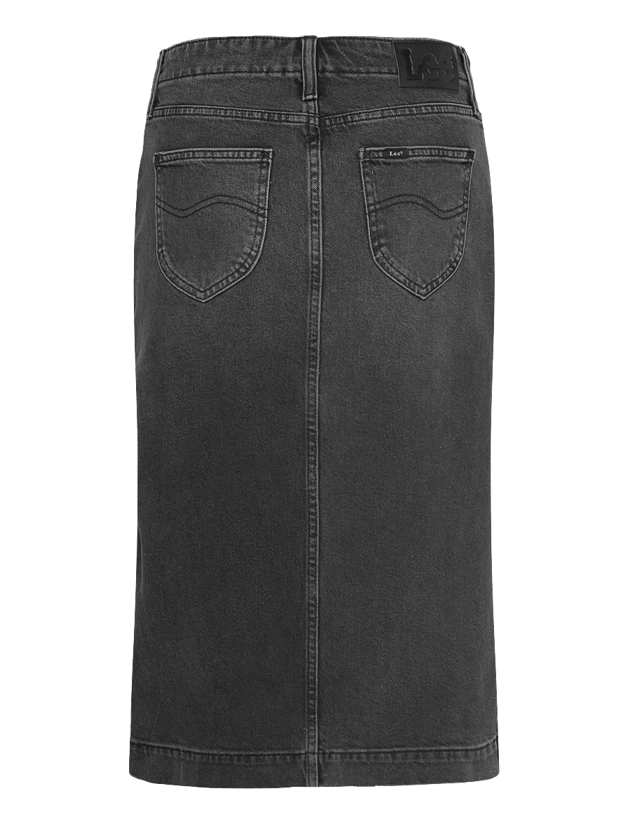 Lee Jeans - MOTO SKIRT - teksaseelikud - charred black - 2
