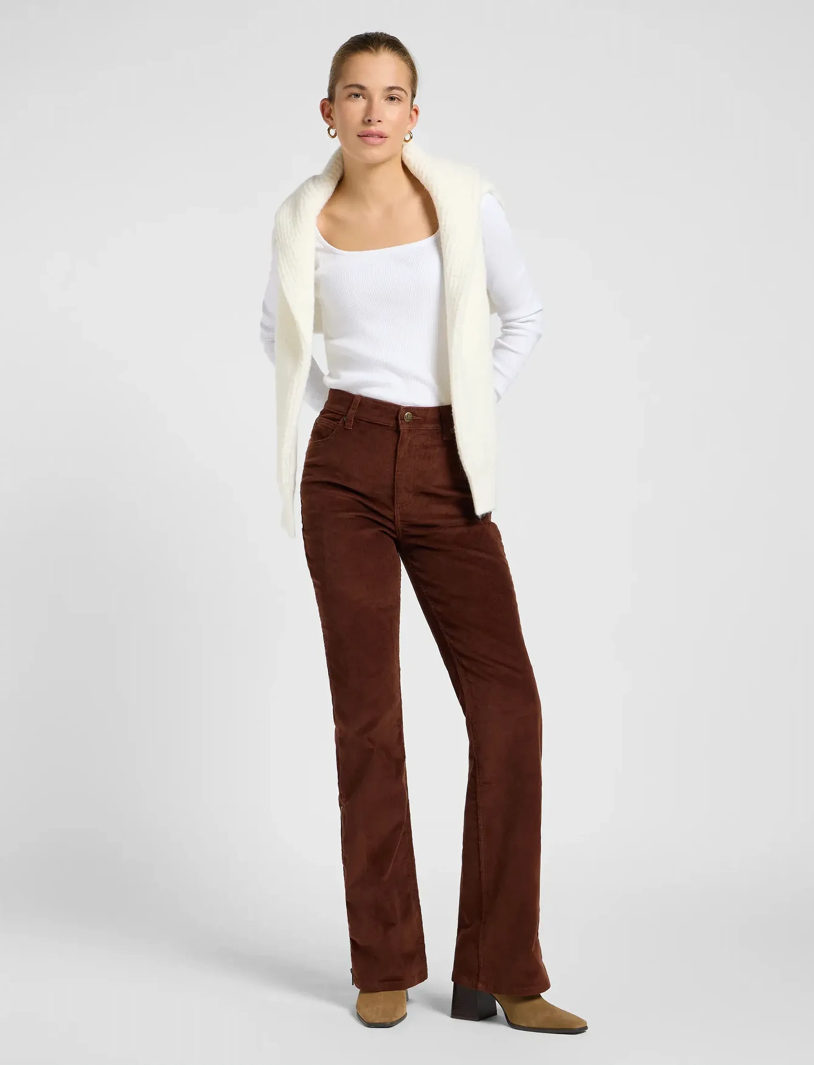 Lee Jeans - ZIPPED BOOTCUT - bootcut jeans - luxe brown - 4