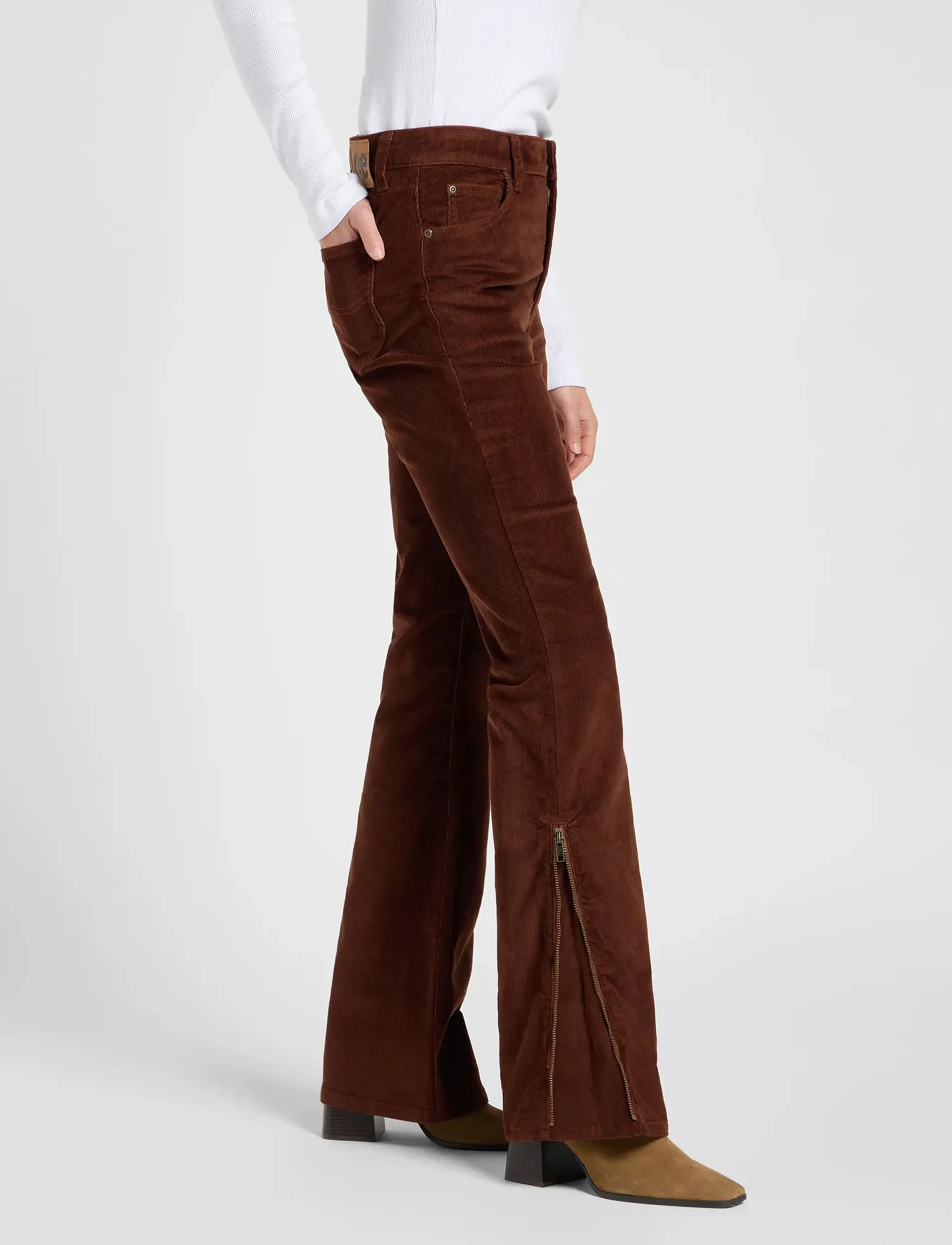 Lee Jeans - ZIPPED BOOTCUT - bootcut jeans - luxe brown - 5