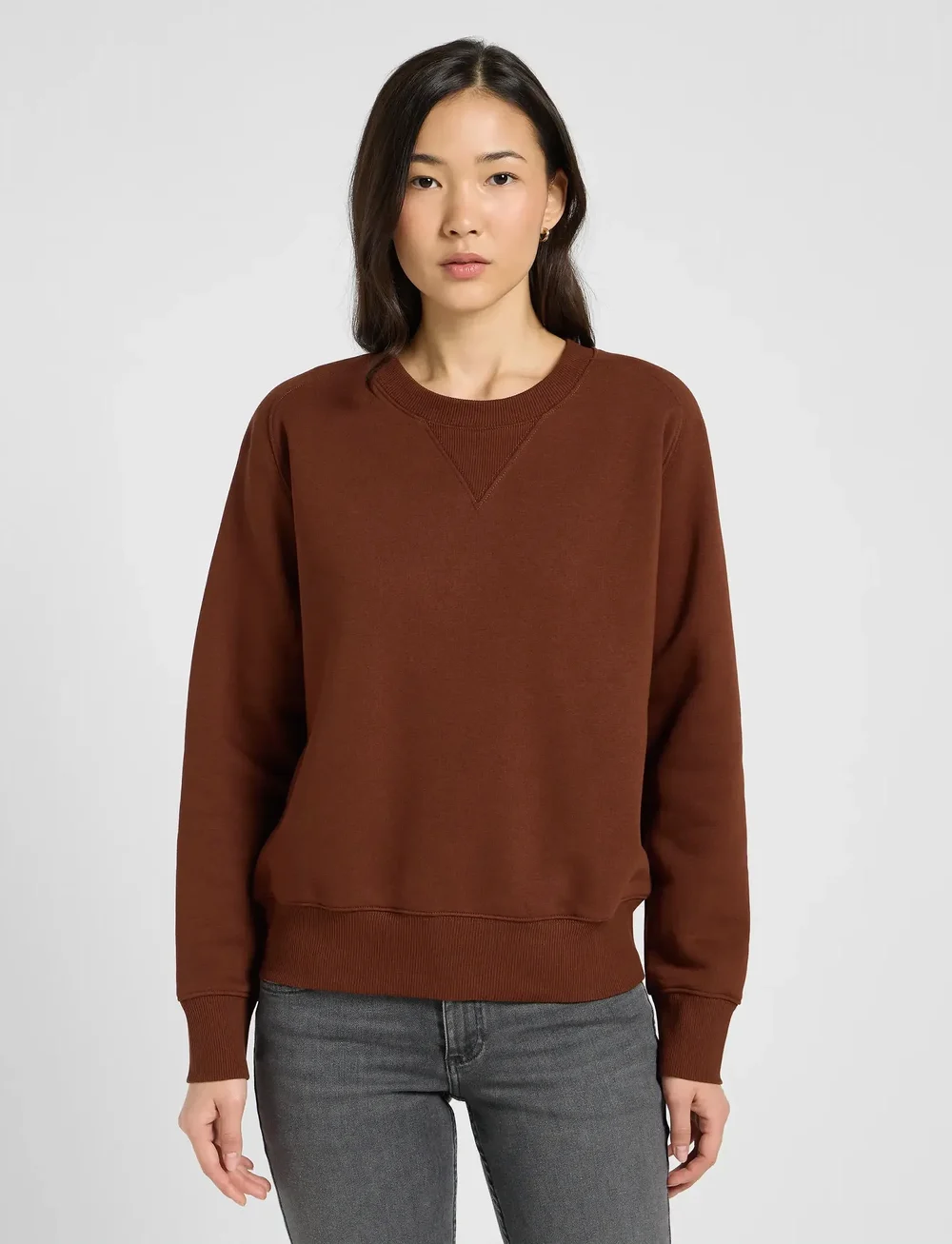 Lee Jeans - RAGLAN CREW SWS - hverdags stil - luxe brown - 0