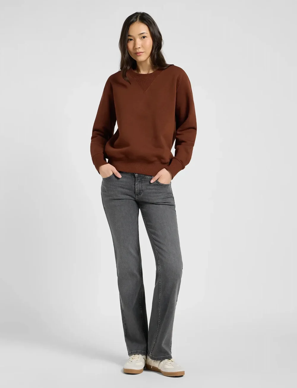 Lee Jeans - RAGLAN CREW SWS - hverdags stil - luxe brown - 4