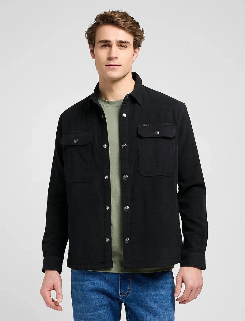 Lee Jeans - RELAXED OVERSHIRT - overshirts - unionall black - 0