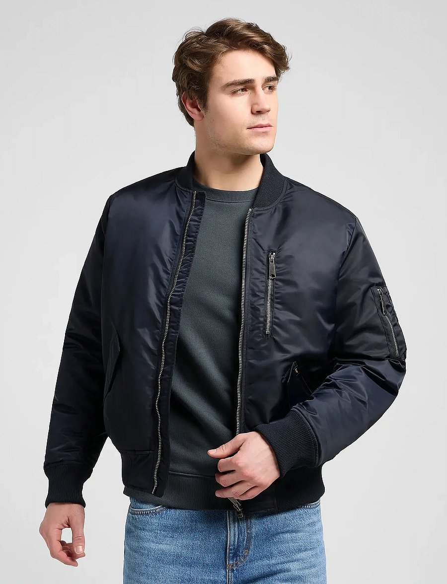 Lee Jeans - BOMBER JACKET - forårsjakker - black - 0