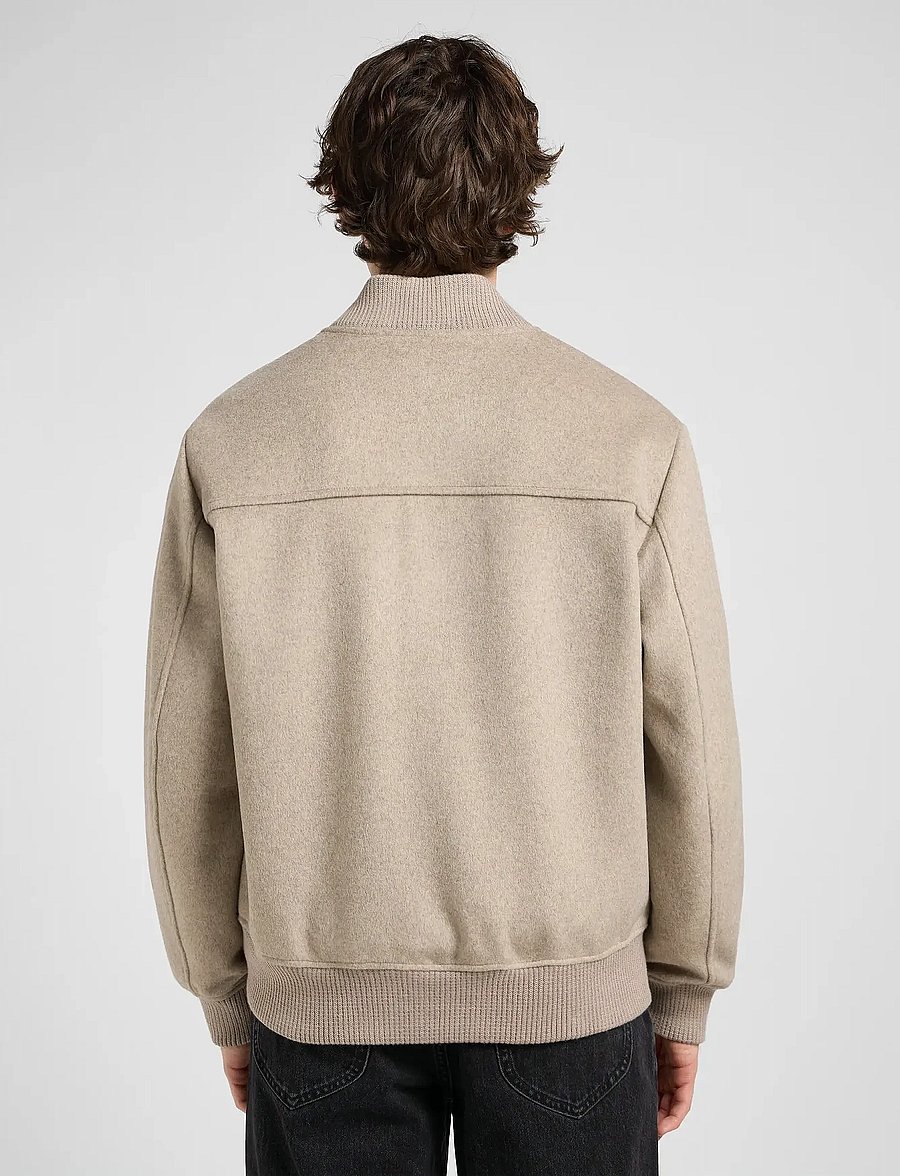Lee Jeans - WOOL BOMBER JACKET - herbstjacken - warm gray heather - 2