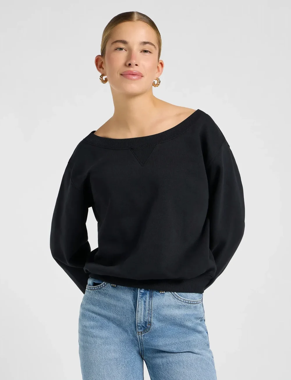 Lee Jeans - OFF SHOULDER SWS - dressipluusid - unionall black - 0