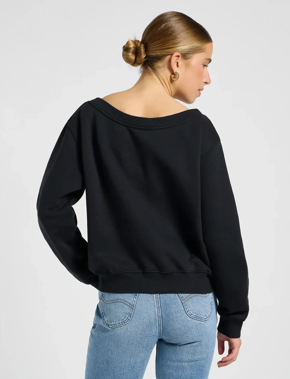 Lee Jeans - OFF SHOULDER SWS - dressipluusid - unionall black - 3