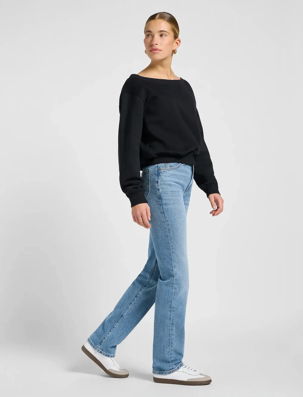 Lee Jeans - OFF SHOULDER SWS - dressipluusid - unionall black - 4