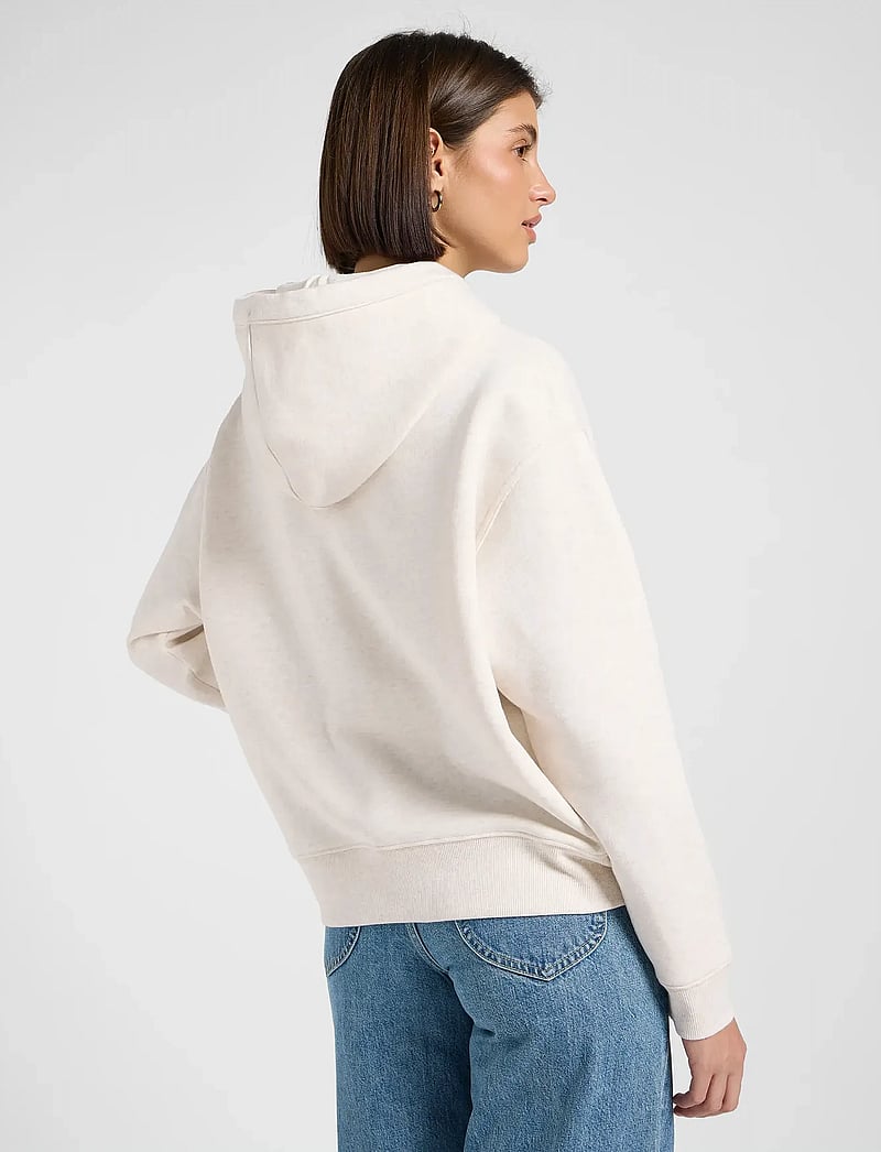 Lee Jeans - ESSENTIAL HOODIE - kapuutsiga dressipluusid - ecru heather - 3