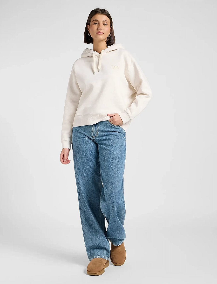 Lee Jeans - ESSENTIAL HOODIE - kapuzenpullover - ecru heather - 4