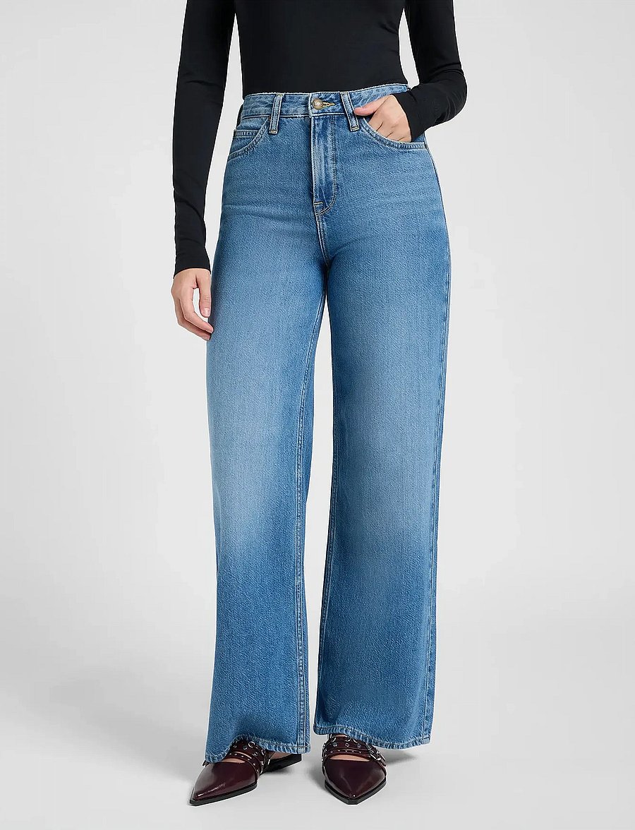 Lee Jeans - STELLA - hosen mit weitem bein - threaded - 0