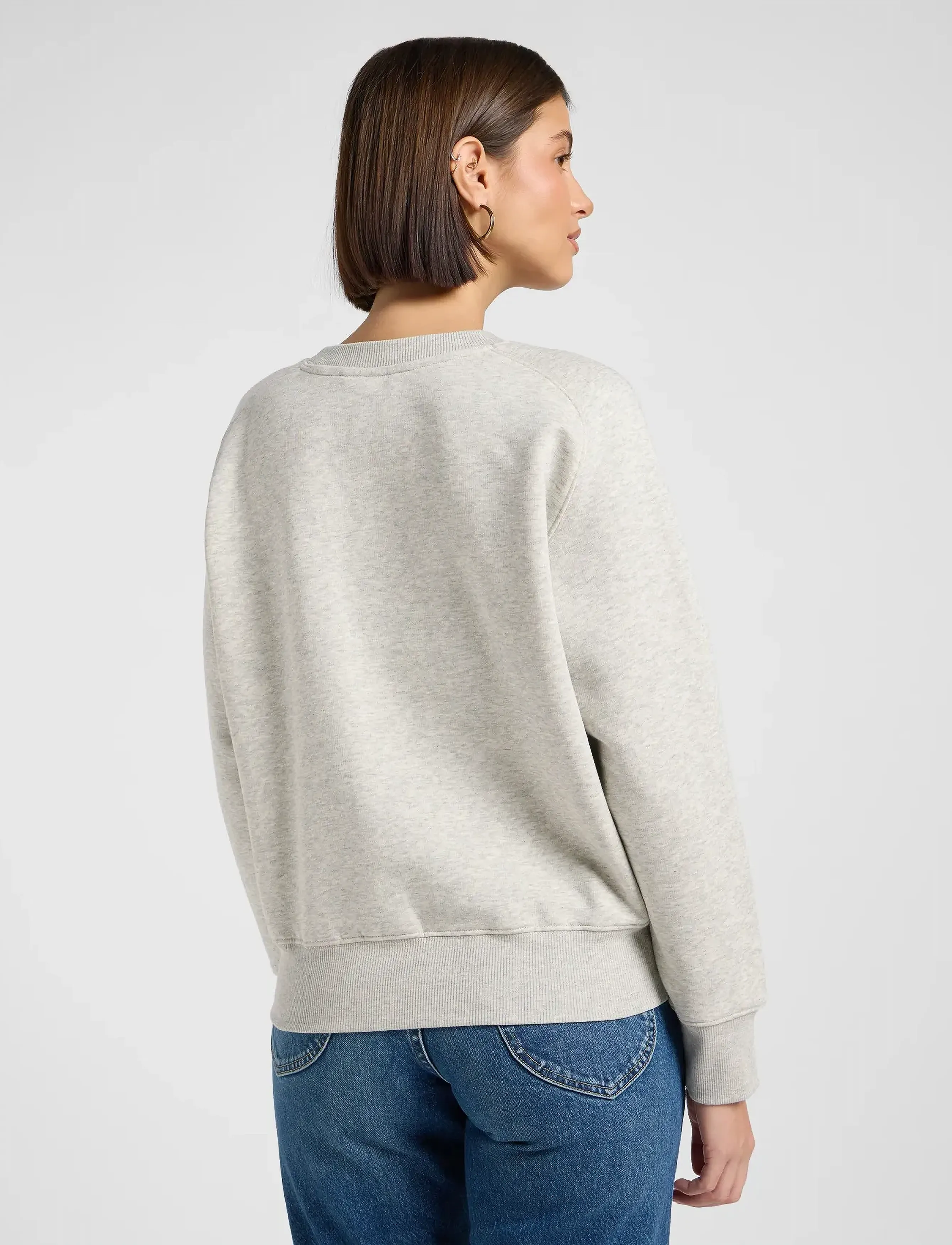 Lee Jeans - RAGLAN CREW SWS - sweatshirts - grey heather - 3