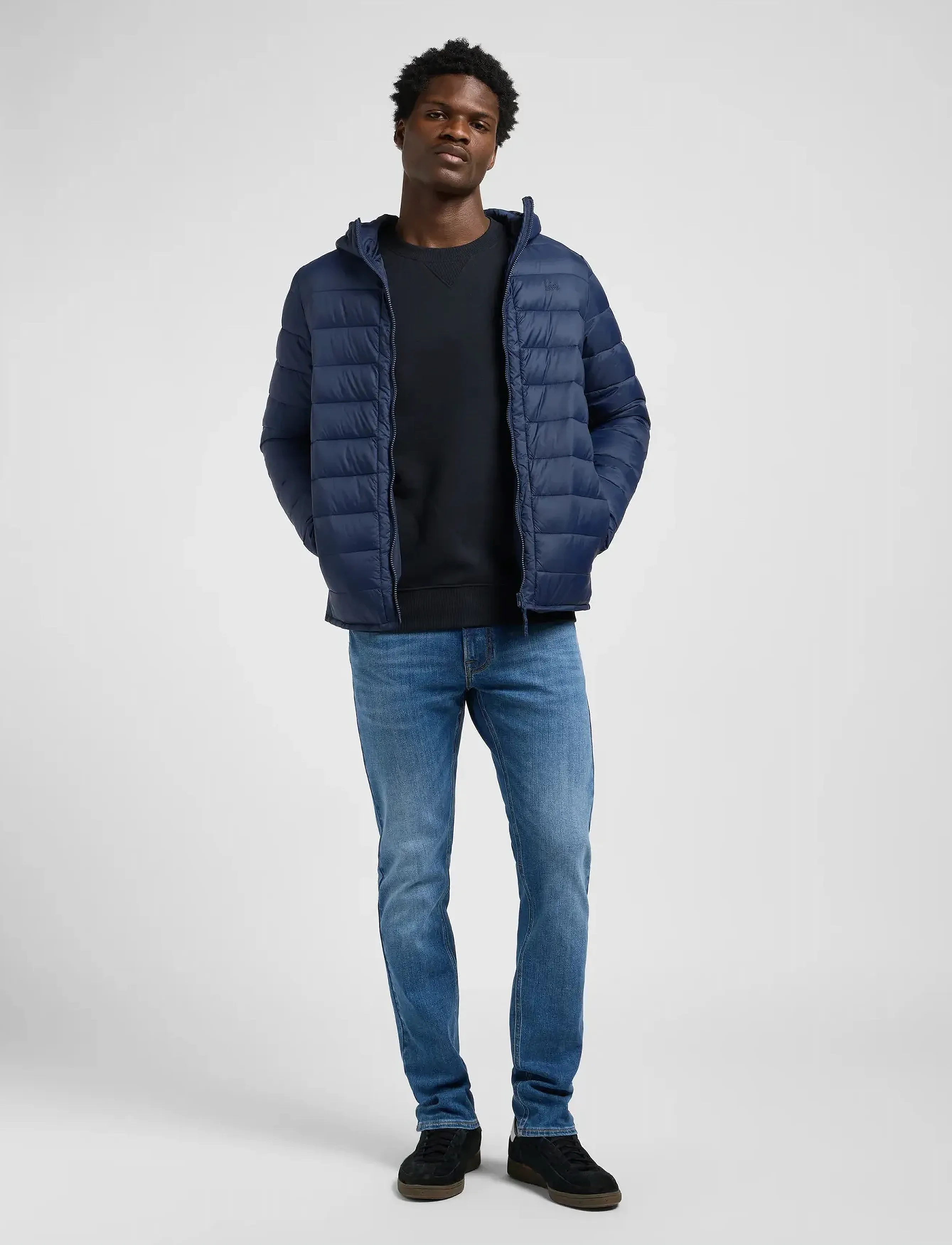 Lee Jeans - PUFFER JACKET - kurtki zimowe - mood indigo - 4