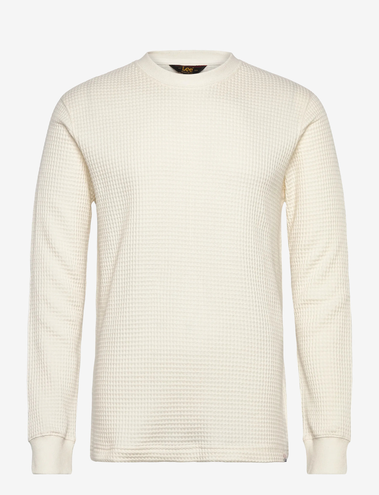 Lee Jeans - LS WAFFLE TEE - herbstliche kleidung - ecru - 0