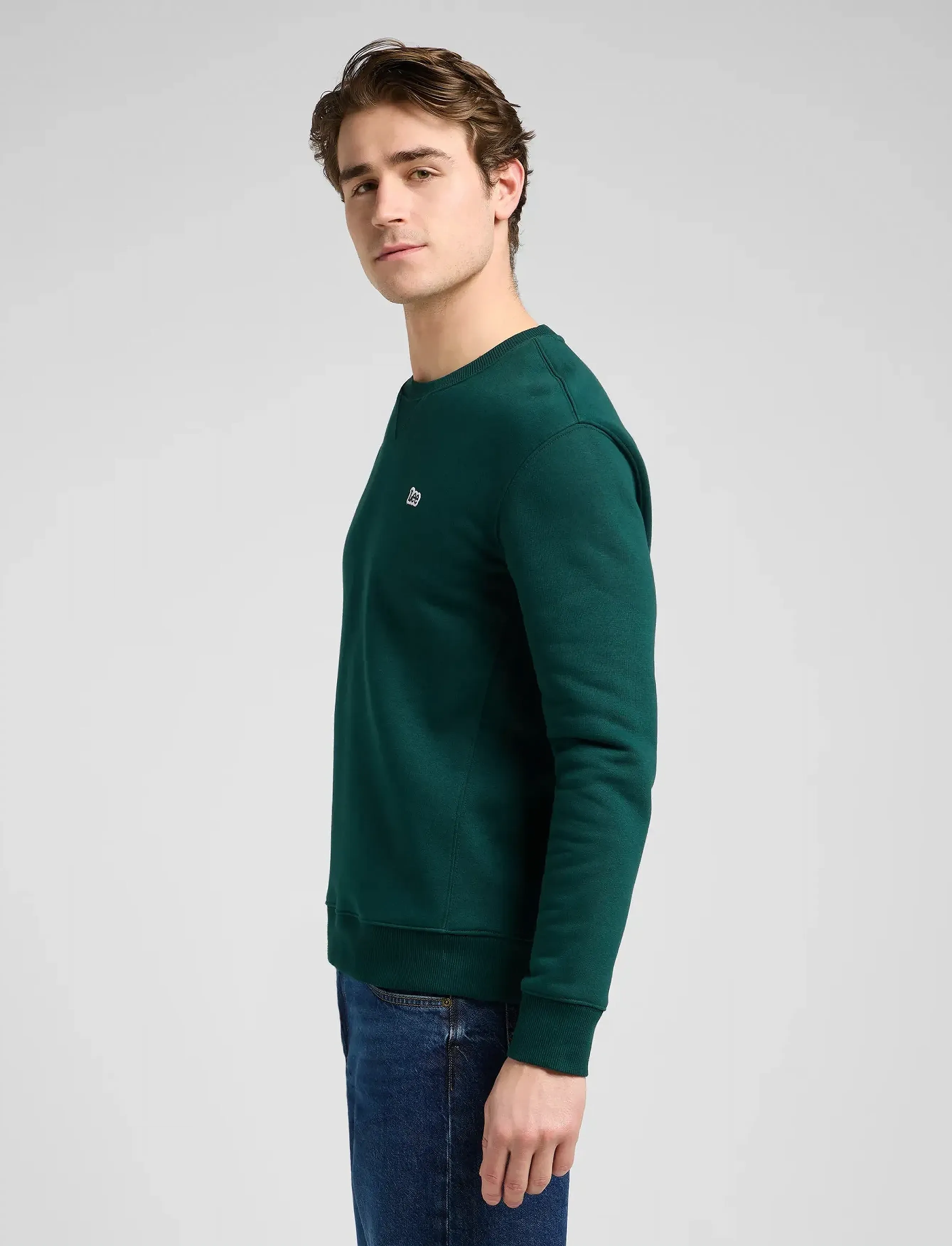 Lee Jeans - PATCH CREW SWS - sweatshirts - jade forest - 5