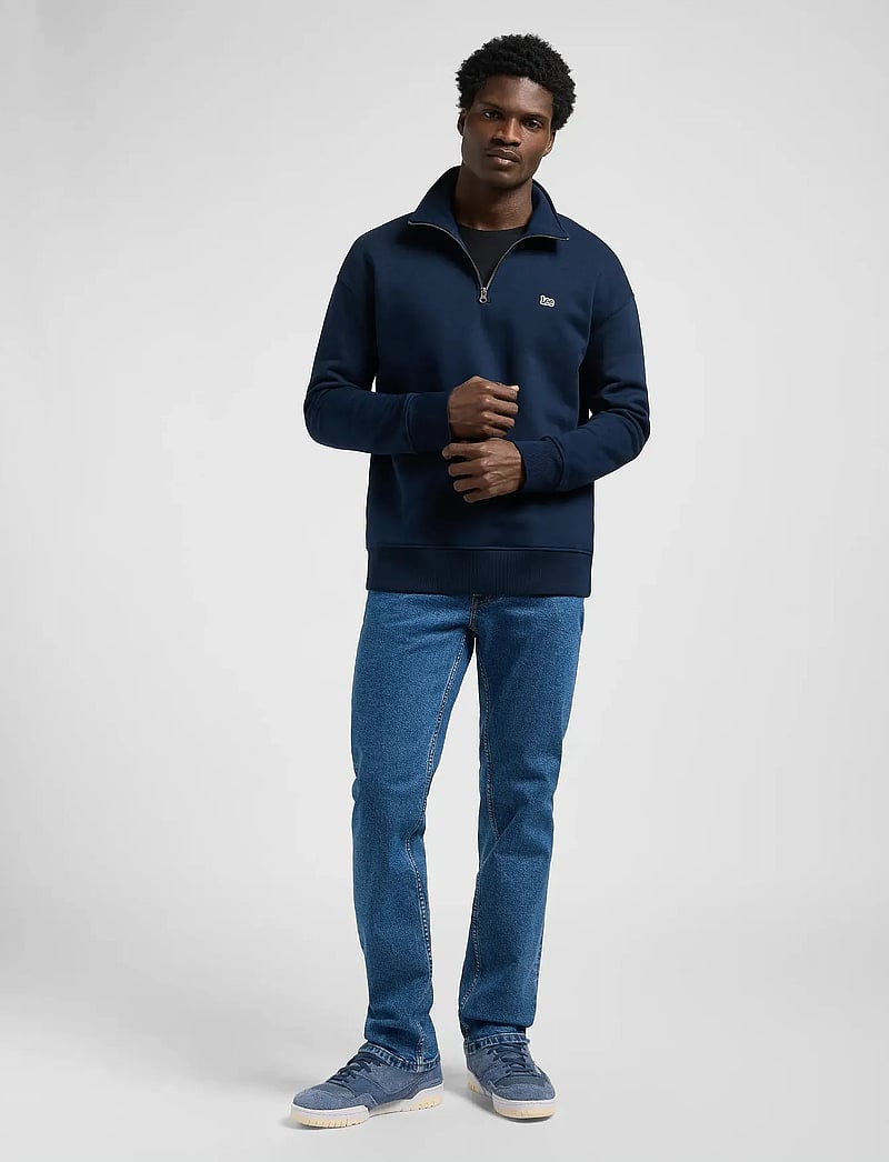 Lee Jeans - HALF ZIP SWS - sweatshirts - rivet navy - 4