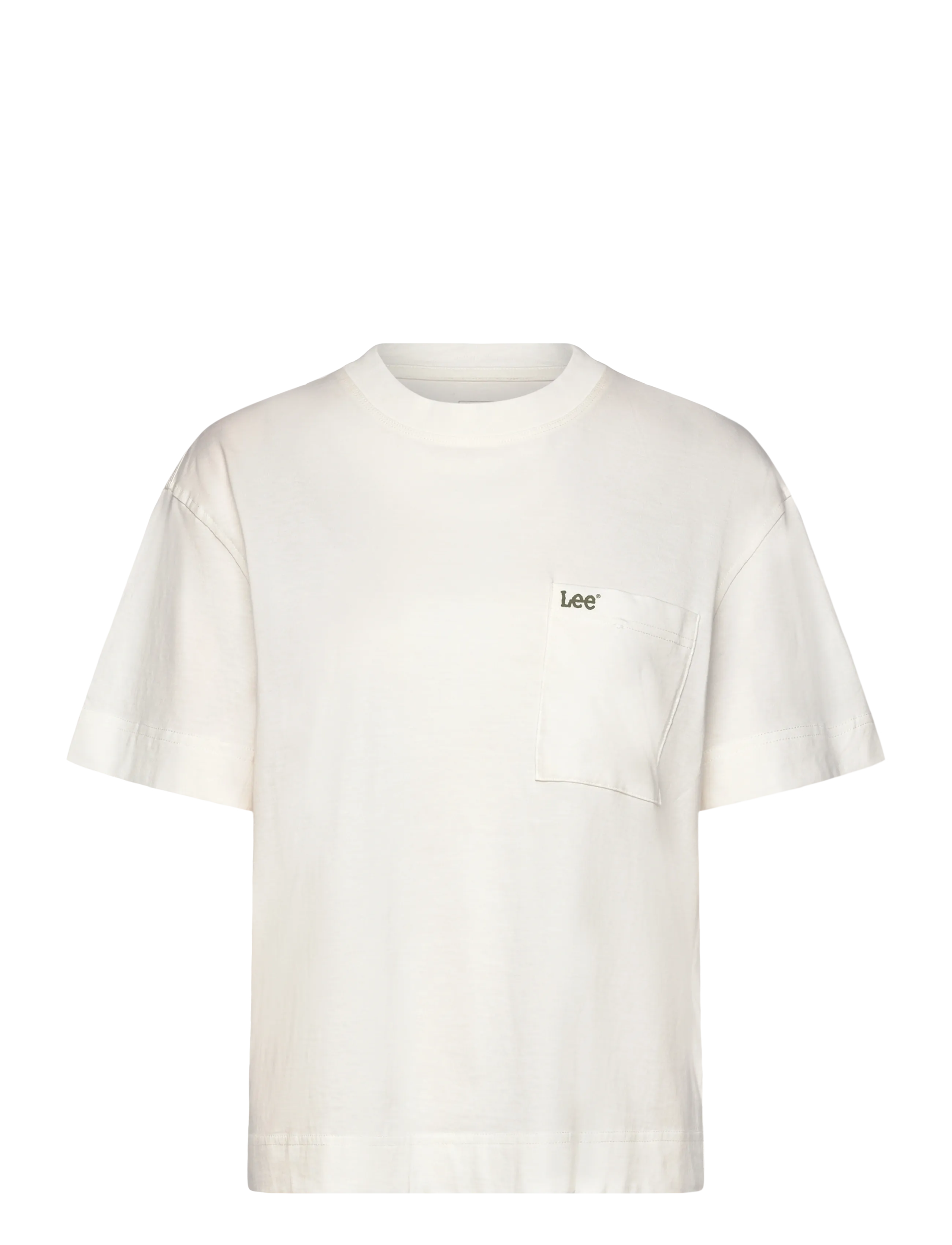 Lee Jeans SS POCKET TEE - Lee Jeans - ECRU / white