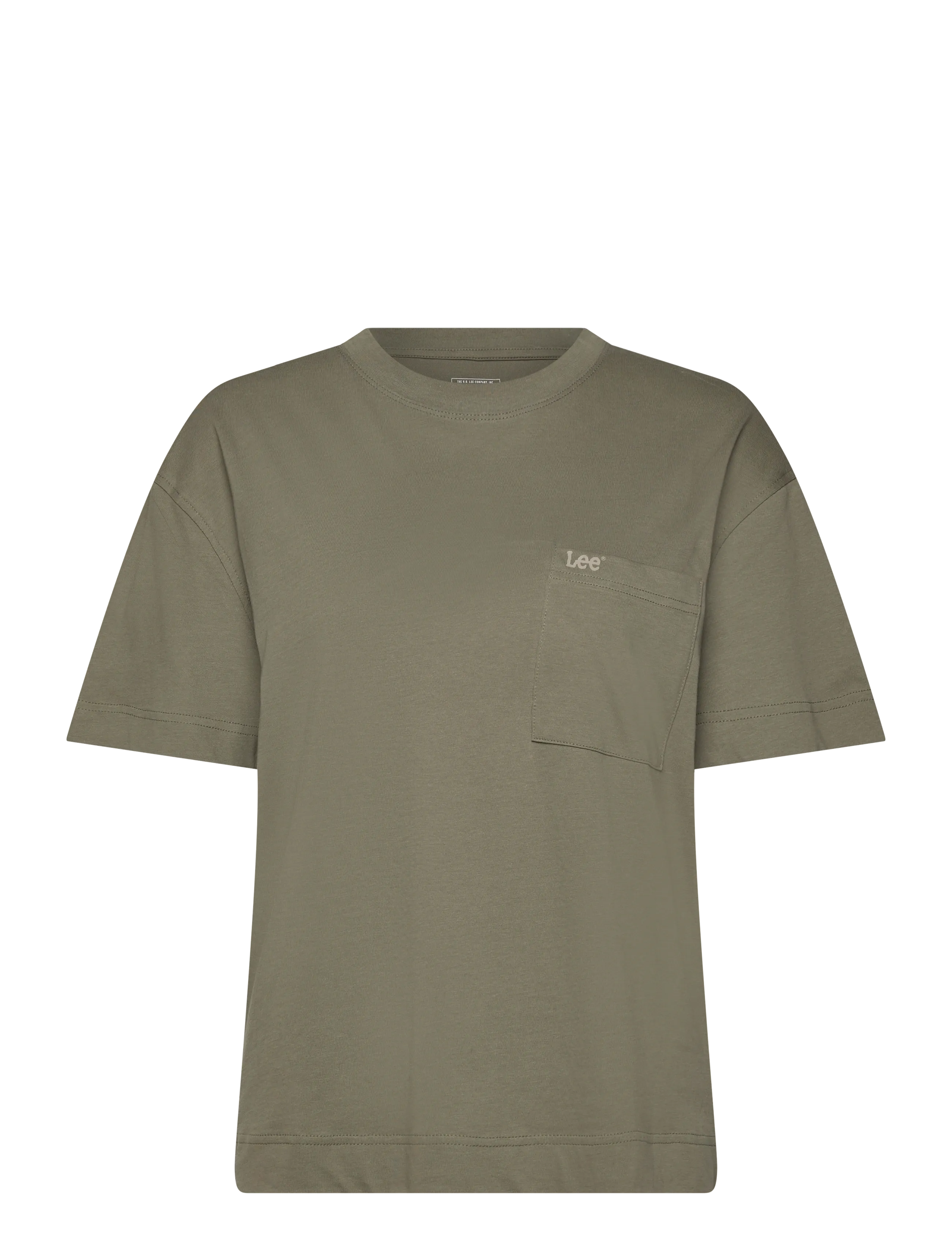 Lee Jeans SS POCKET TEE - Drabužiai - MERCANTILE GREEN / khaki/green