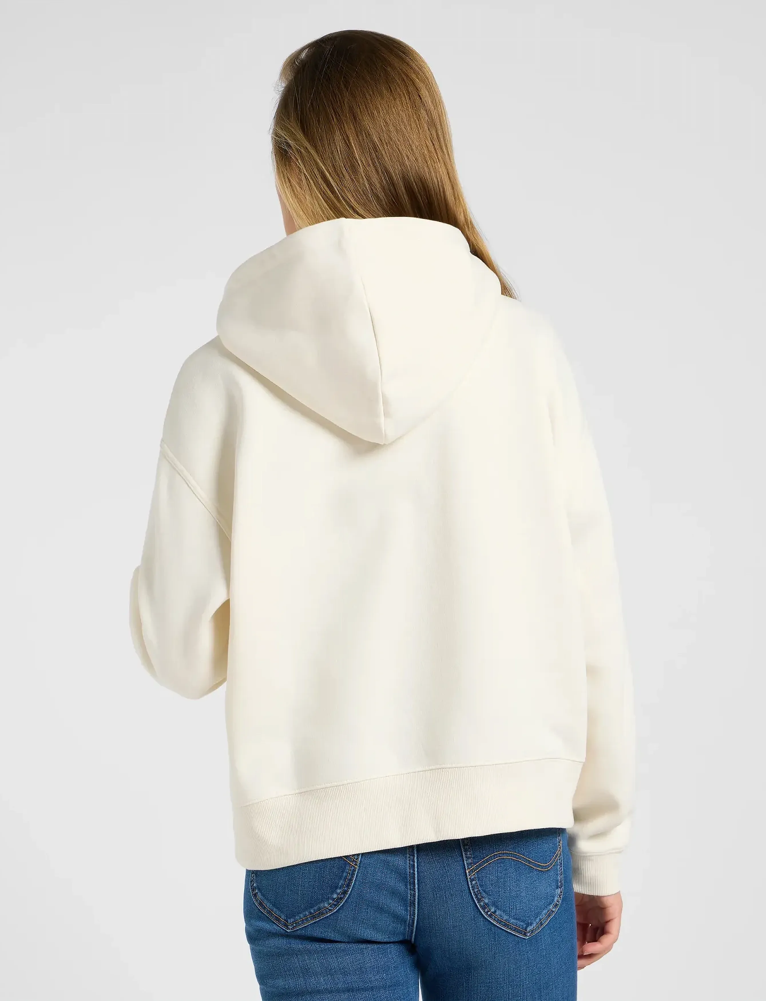 Lee Jeans - LOGO HOODIE - ecru - 3