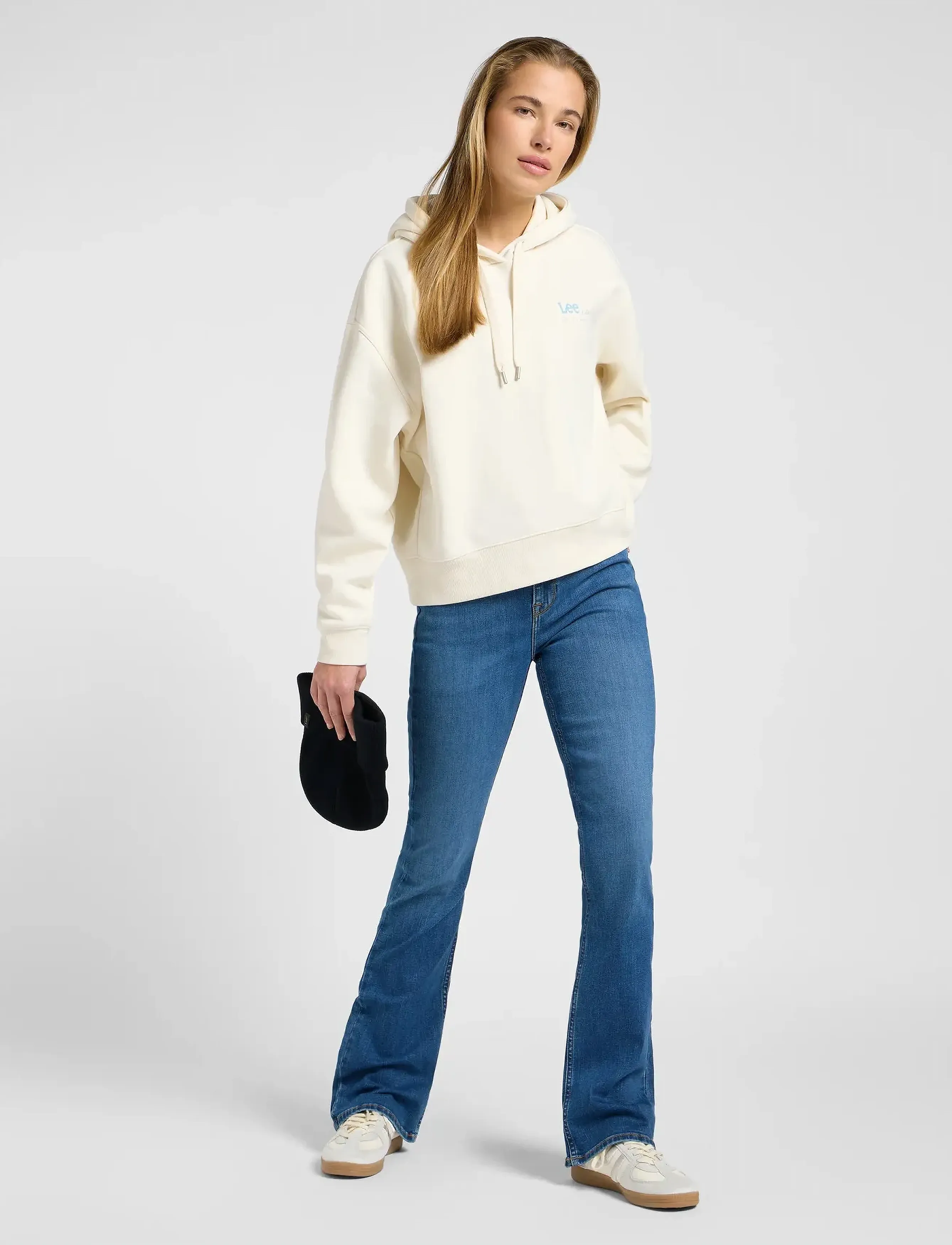 Lee Jeans - LOGO HOODIE - ecru - 4