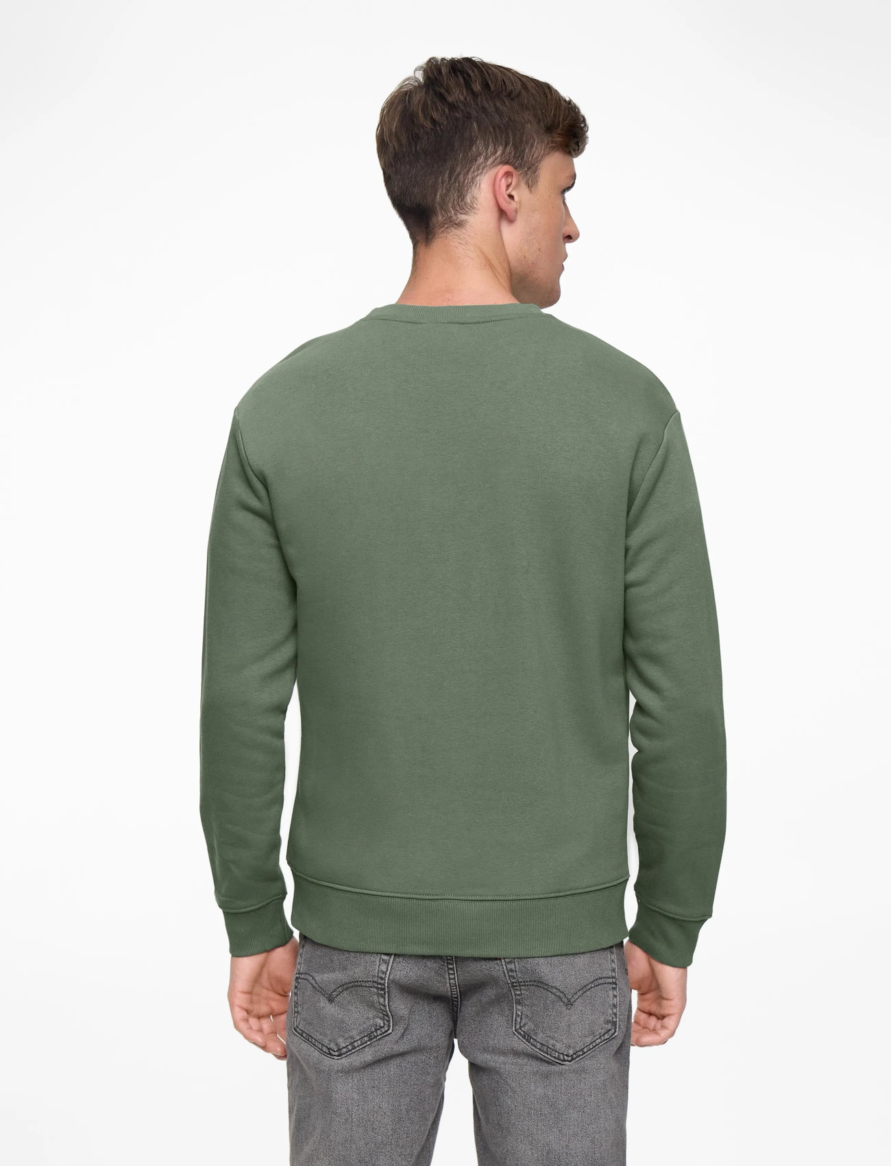 Lee Jeans - WOBBLY LEE SWS - sweatshirts - olive stone - 4