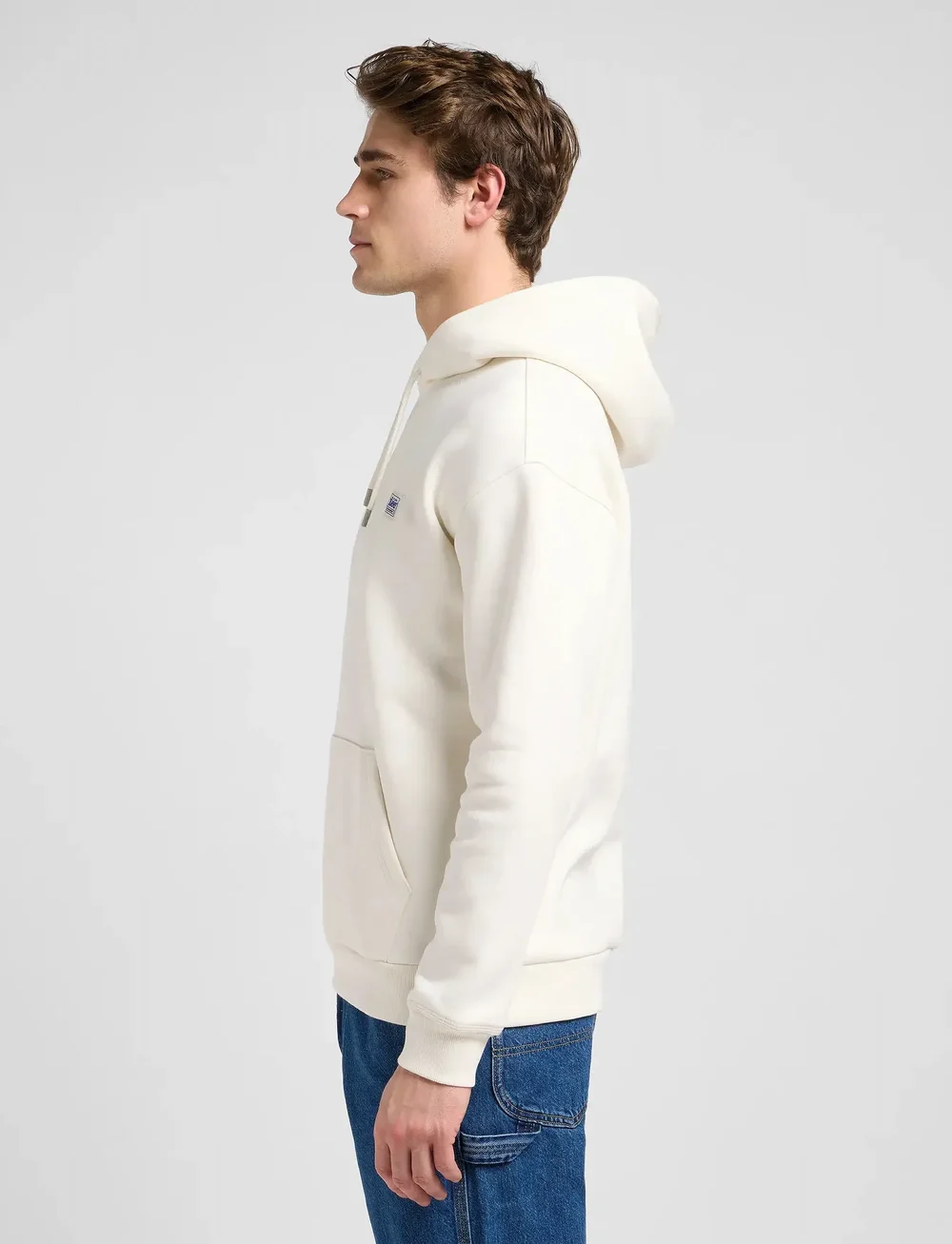Lee Jeans - WW HOODIE - kapuutsiga dressipluusid - ecru - 5