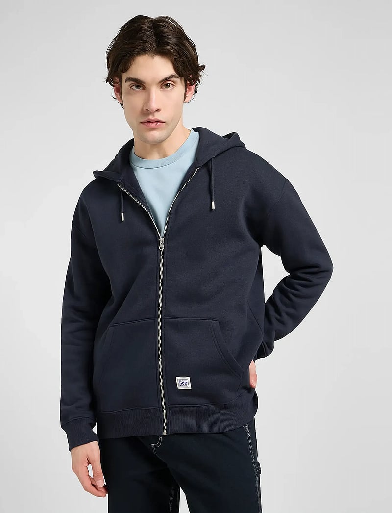 Lee Jeans - WW FULL ZIP HOODIE - hupparit - rebel navy - 0