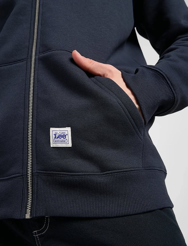 Lee Jeans - WW FULL ZIP HOODIE - hupparit - rebel navy - 5