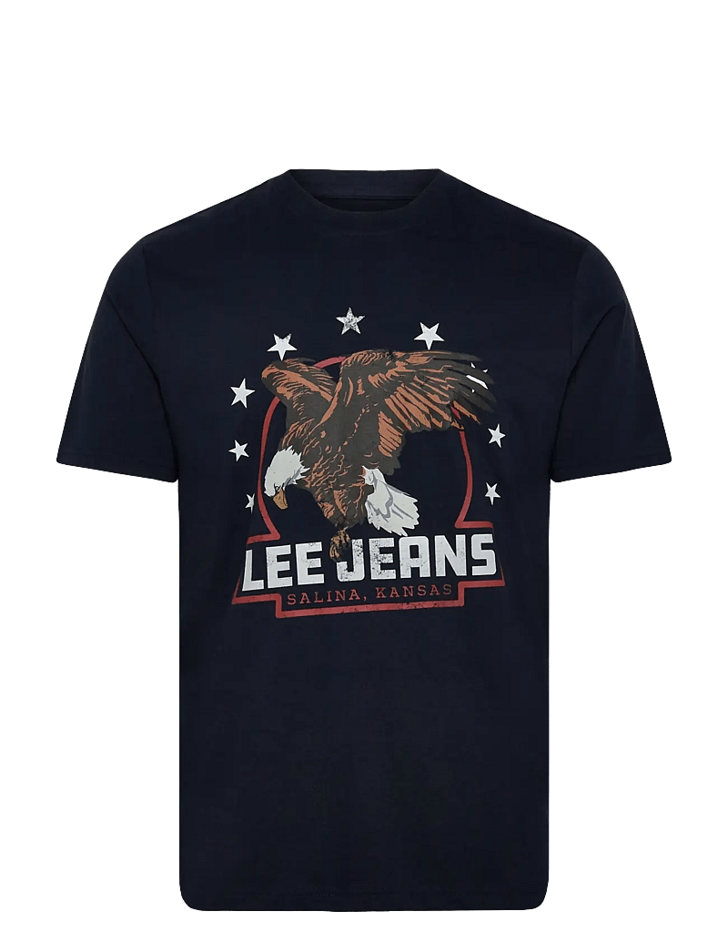 Lee Jeans - ESSENTIAL GRAPHIC TEE - kurzärmelig - rivet navy - 1